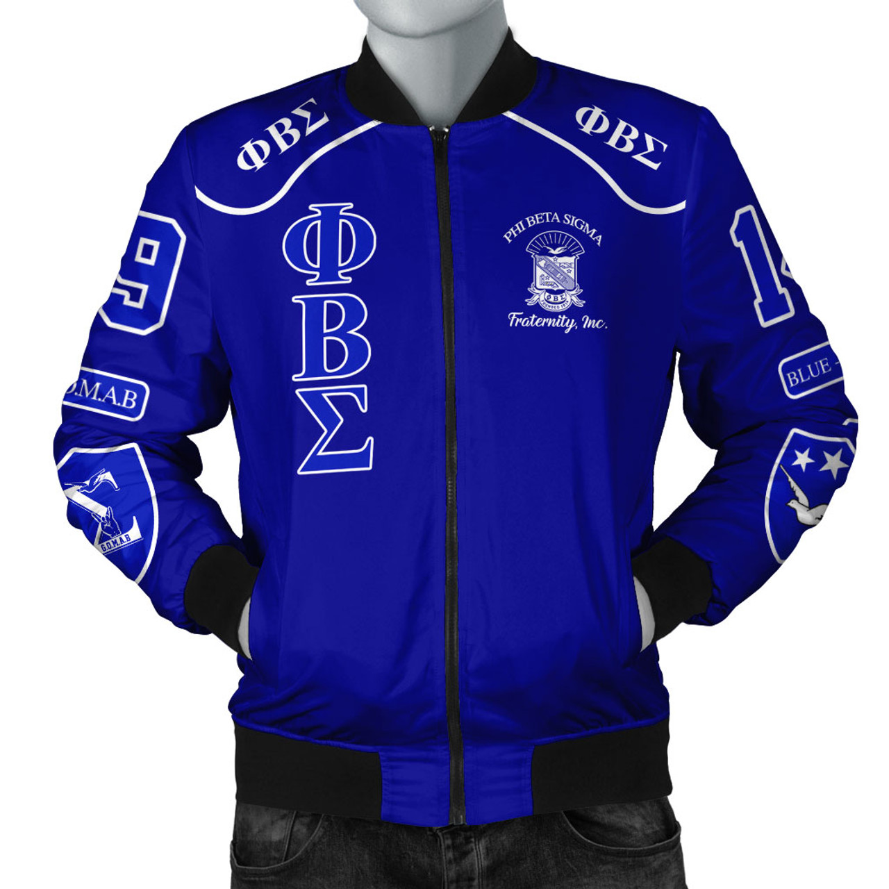 Phi Beta Sigma Bomber Jacket Greek Fraternity Style