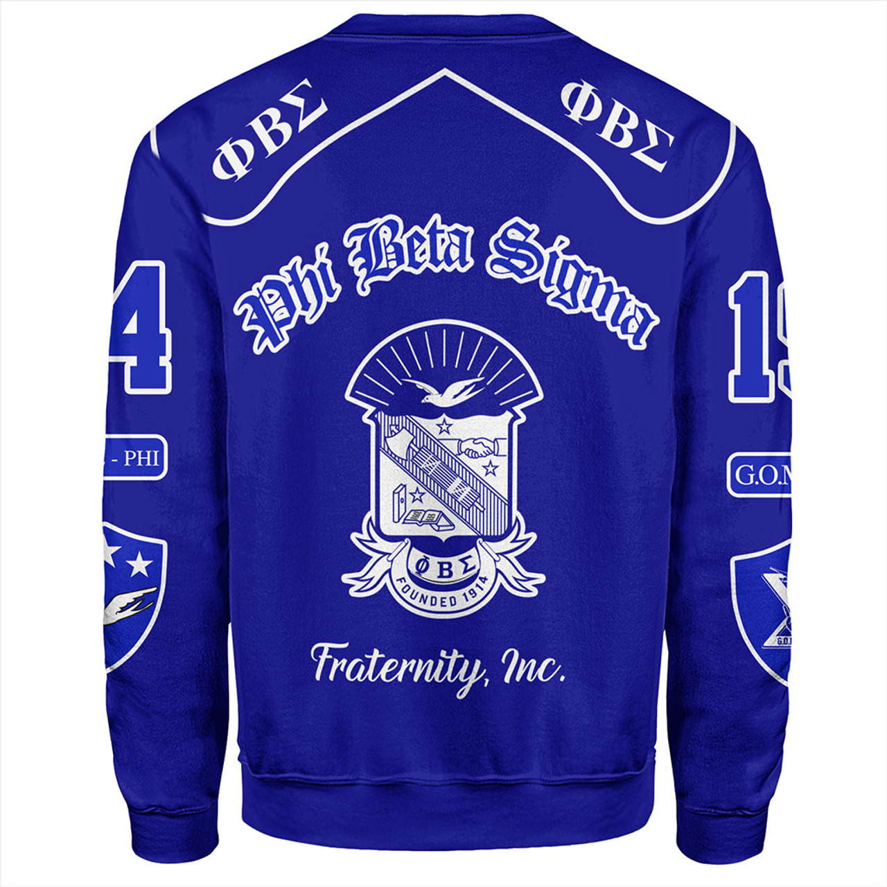 Phi Beta Sigma Sweatshirt Greek Fraternity Style