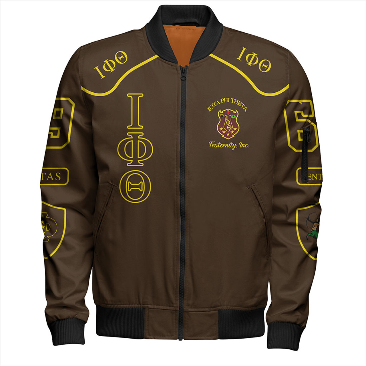 Iota Phi Theta Zipper Bomber Jackets Greek Fraternity Style