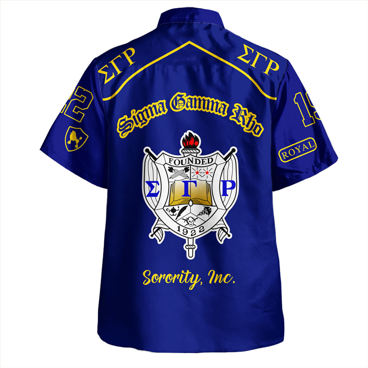 Sigma Gamma Rho Hawaiian Shirt Greek Sorority Style