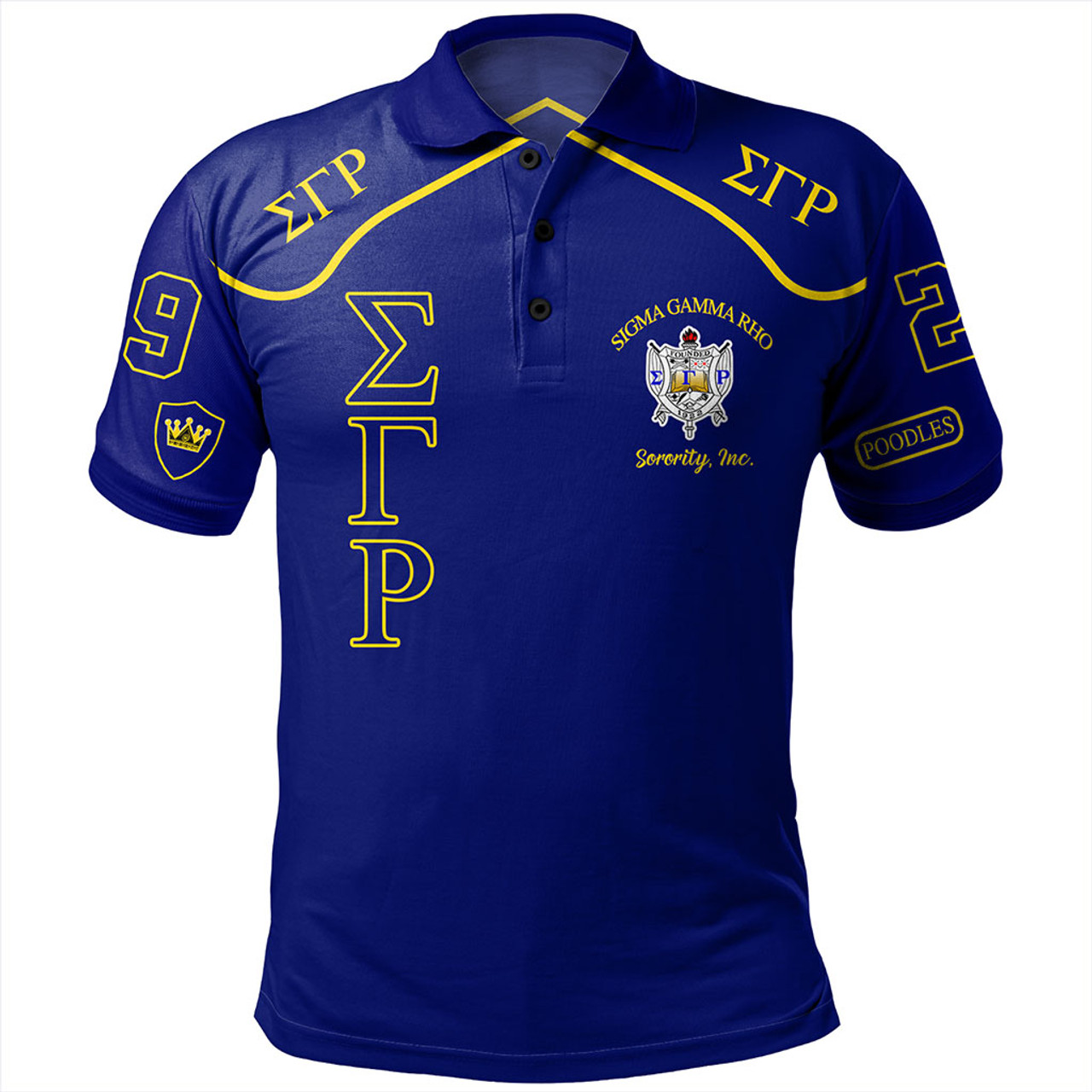 Sigma Gamma Rho Polo Shirt Greek Sorority Style