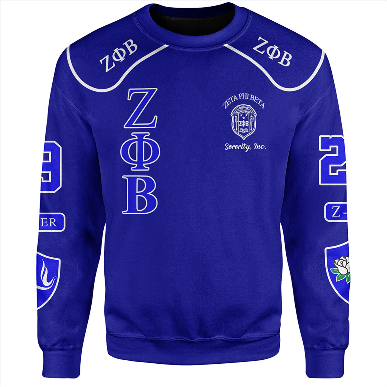 Zeta Phi Beta Sweatshirt Greek Sorority Style