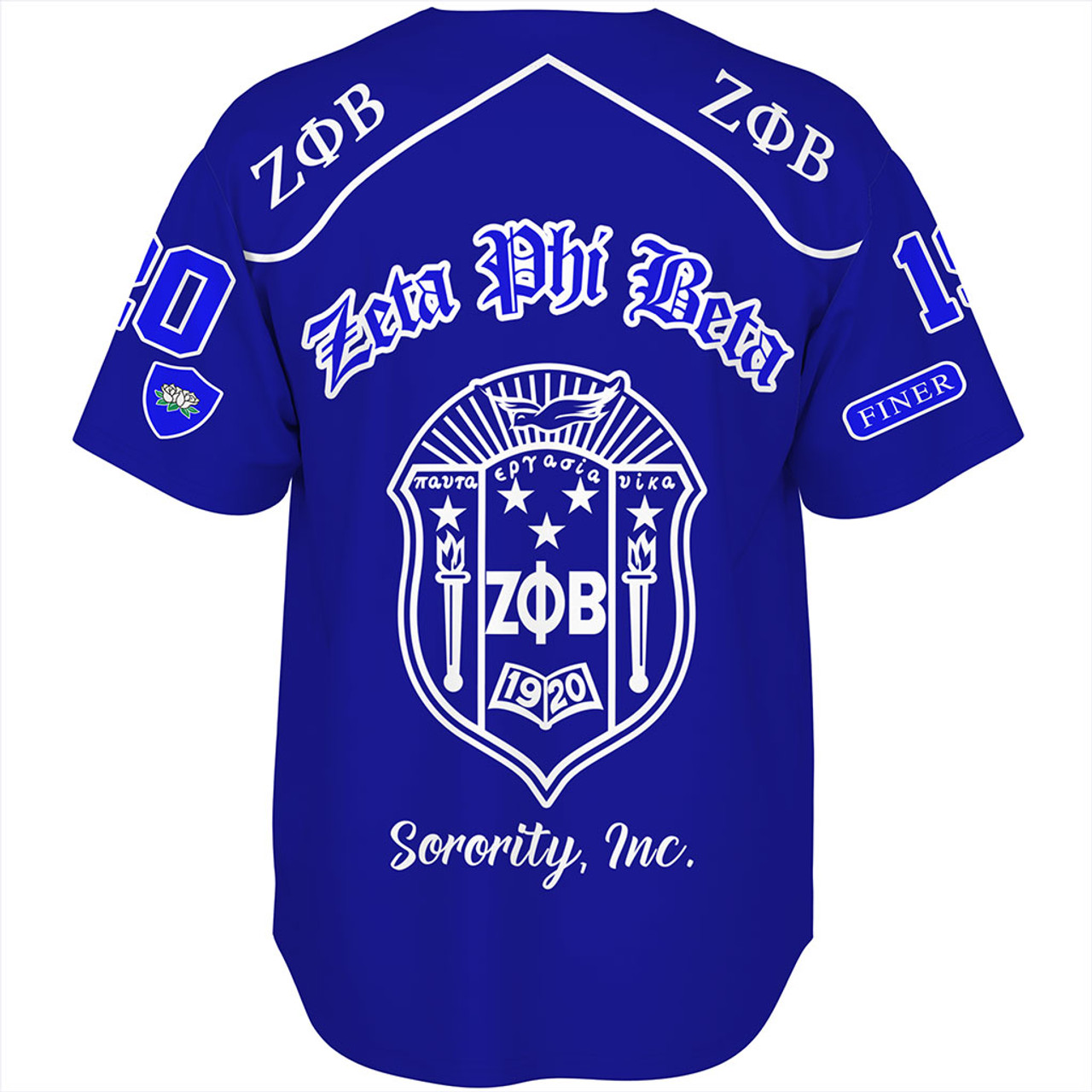 Zeta Phi Beta Baseball Shirt Greek Sorority Style