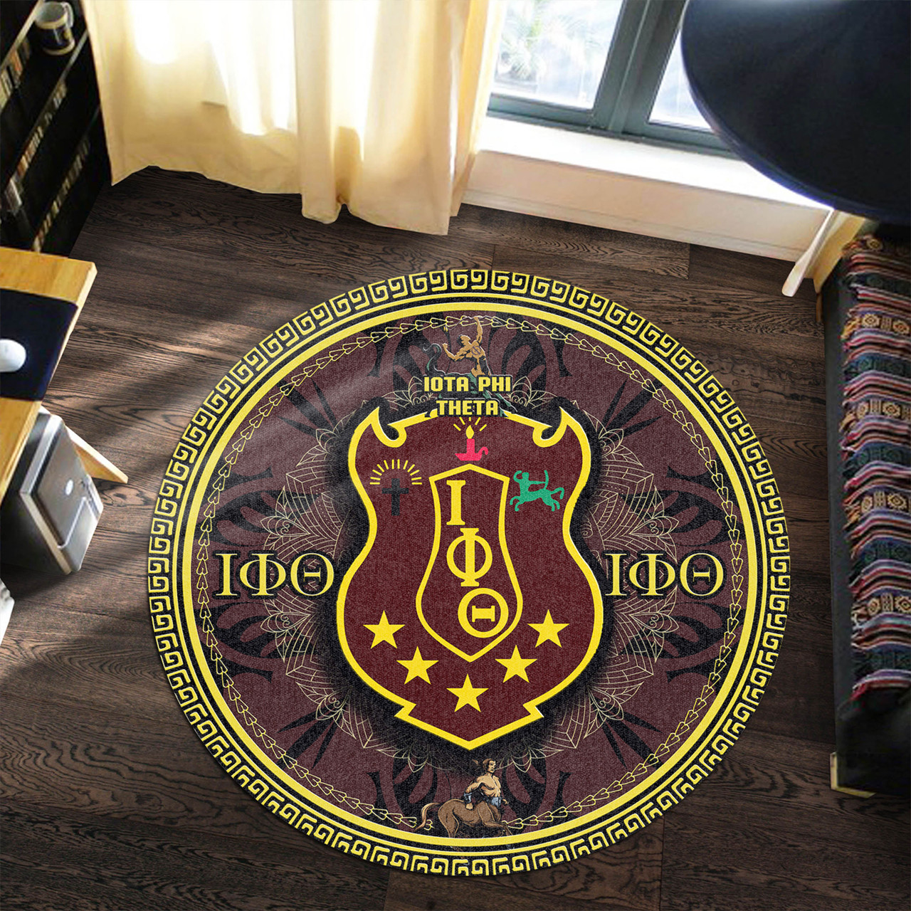 Iota Phi Theta Round Rug Lovene