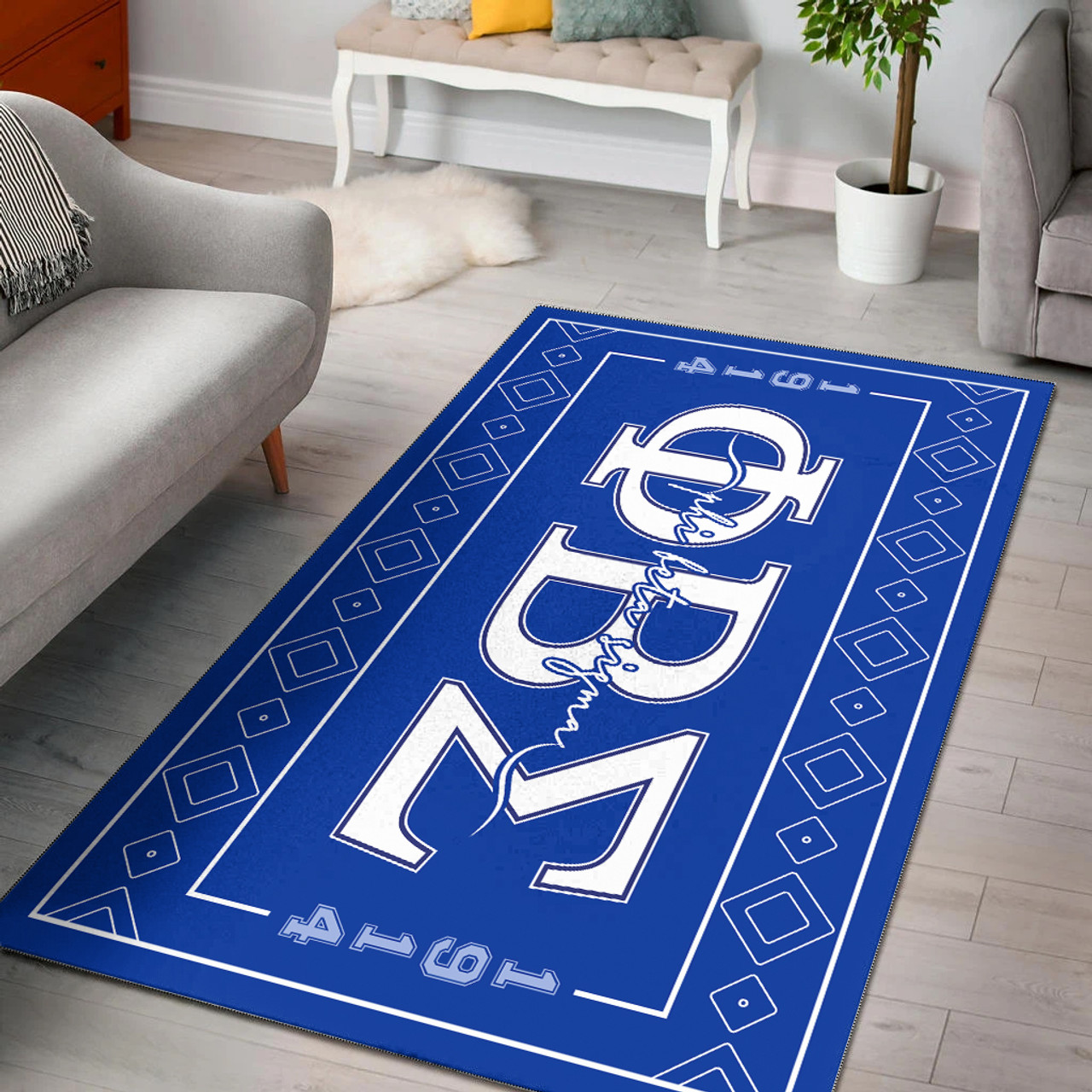 Phi Beta Sigma Area Rug Greek Letter 1914