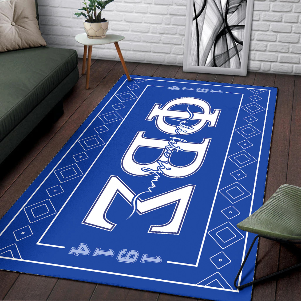 Phi Beta Sigma Area Rug Greek Letter 1914