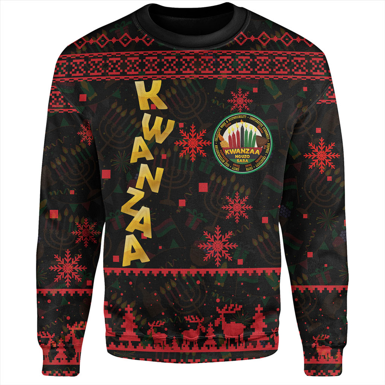 Kwanzaa Sweatshirt Nguzo Christmas
