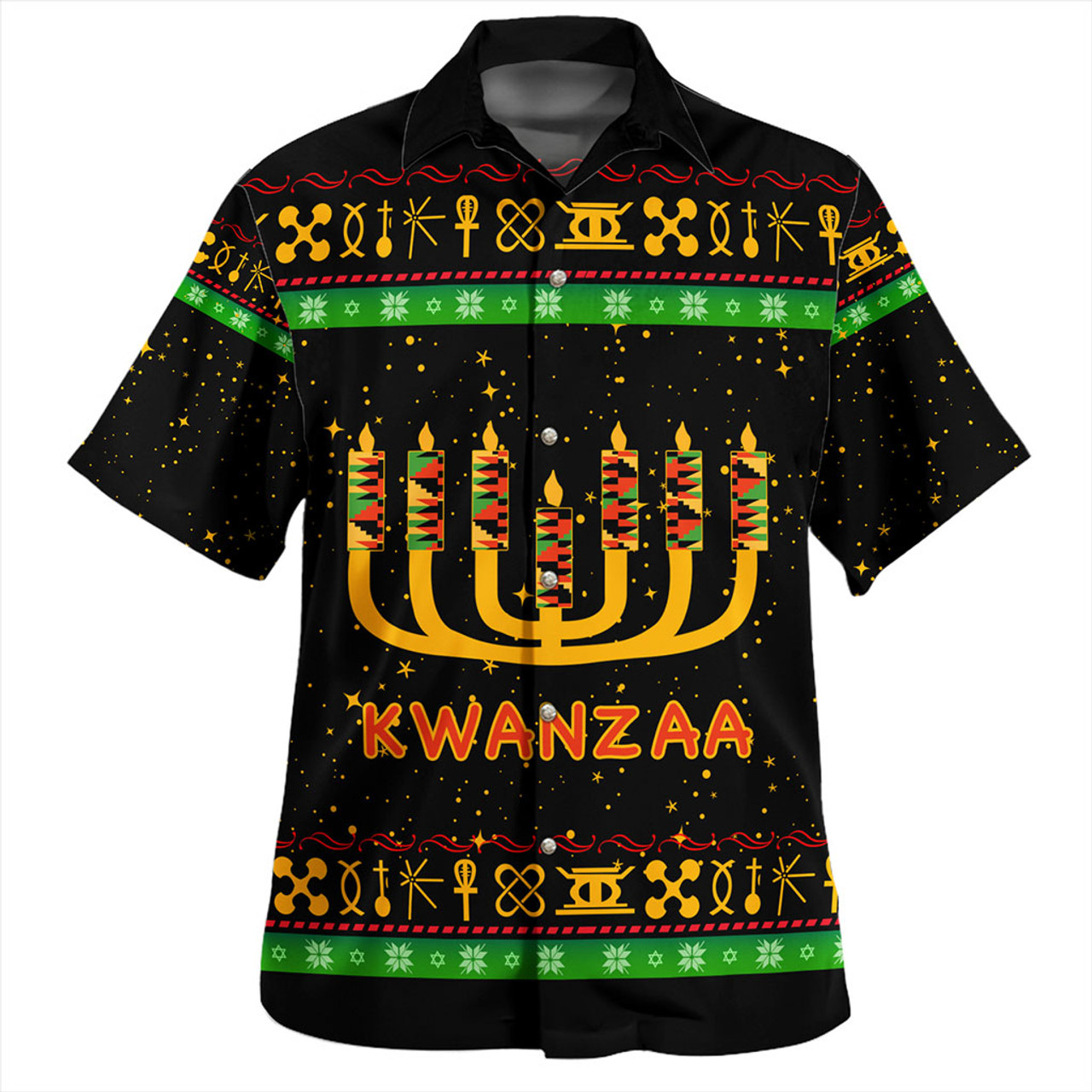 Kwanzaa Hawaiian Shirt Africa Culture Pattern Christmas