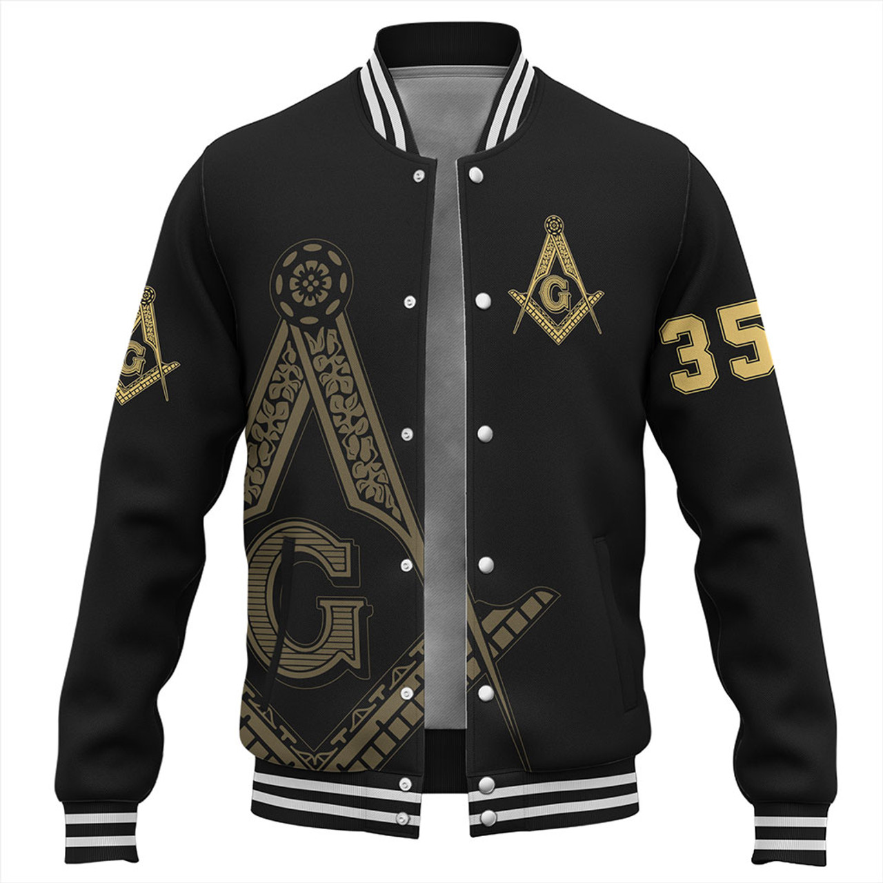 Freemasonry Baseball Jacket Letter Style