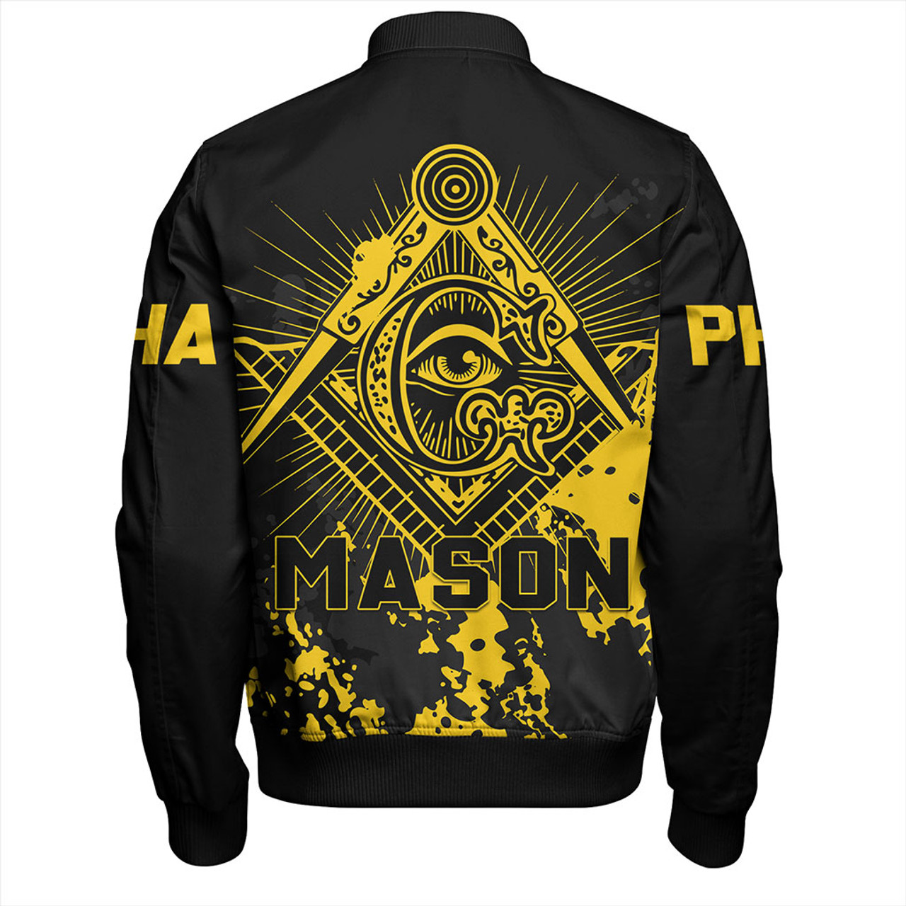 Freemasonry Zipper Bomber Jackets Spaint Style