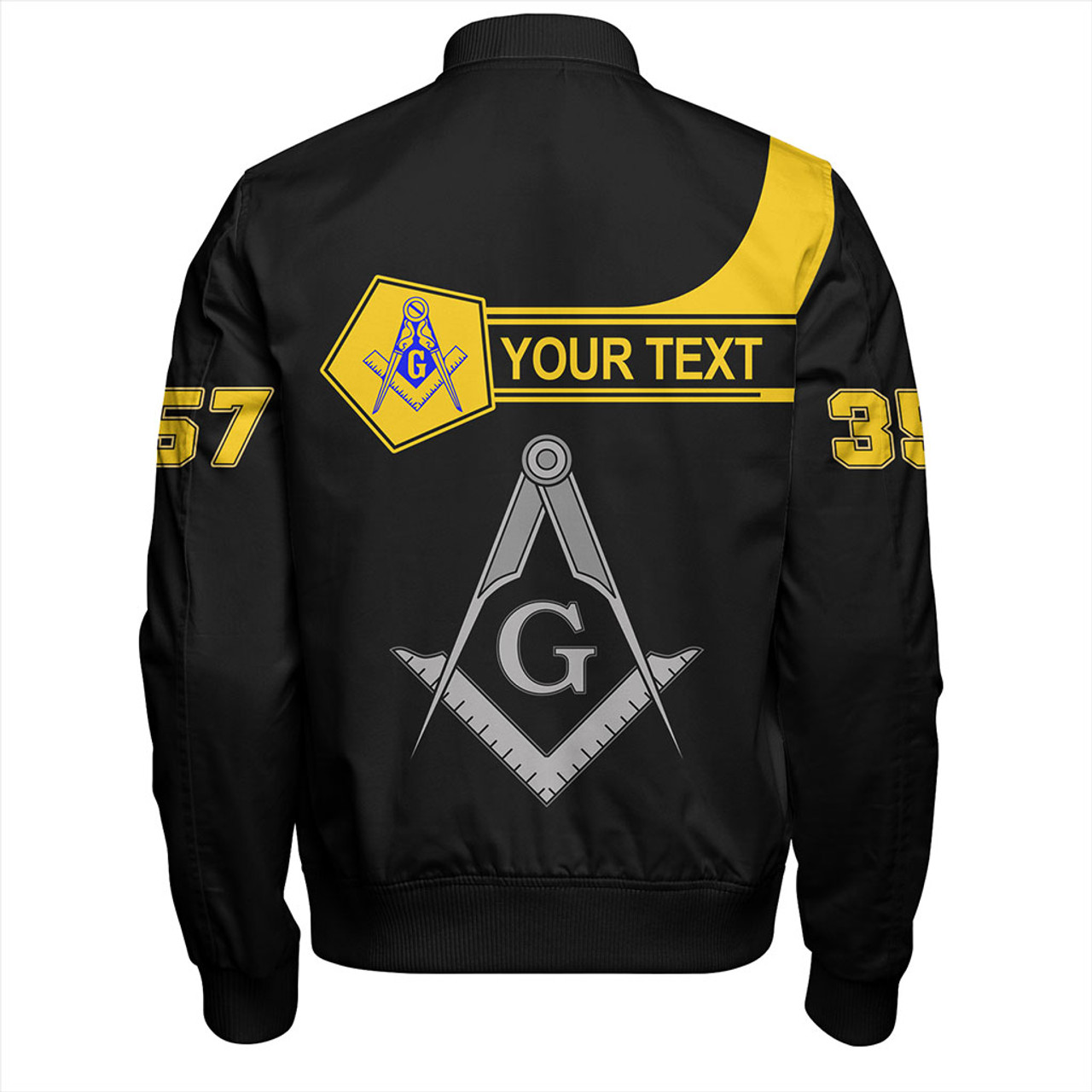 Freemasonry Zipper Bomber Jackets Custom Simple Style