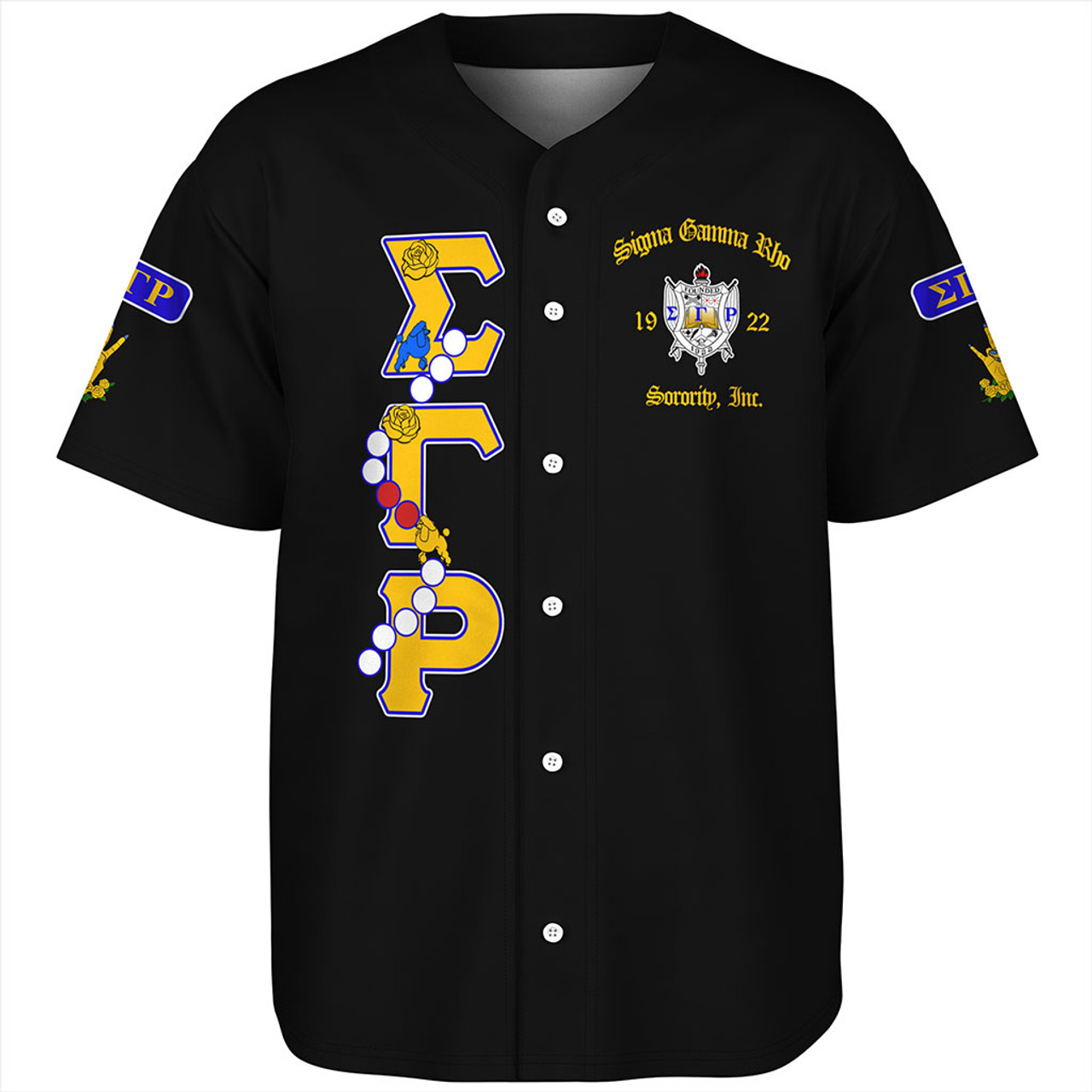 Sigma Gamma Rho Baseball Shirt Sorority Pearl And Poodle