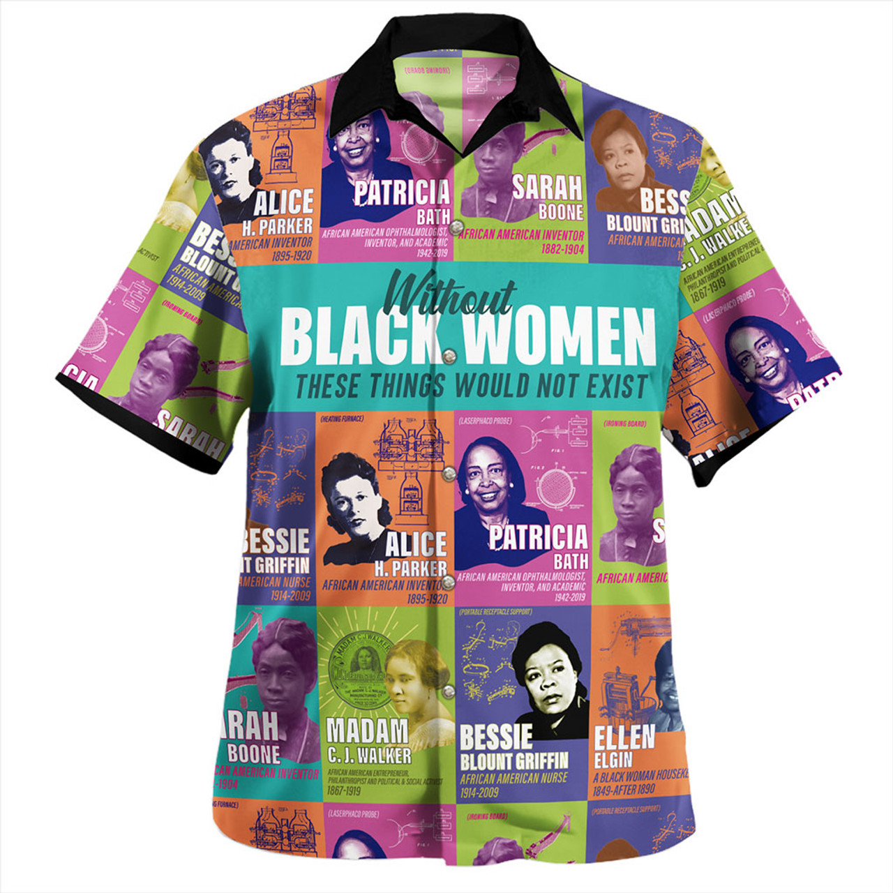 Black History Hawaiian Shirt African Women Inventors