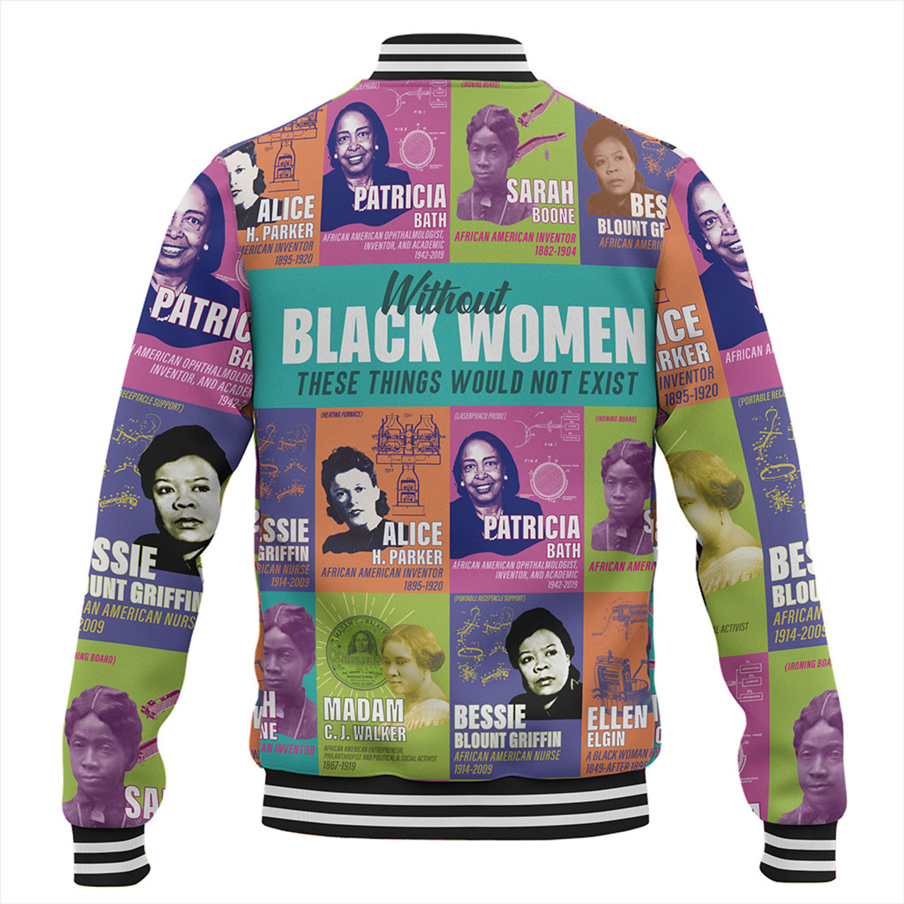 Black History Baseball Jacket African Women Inventors