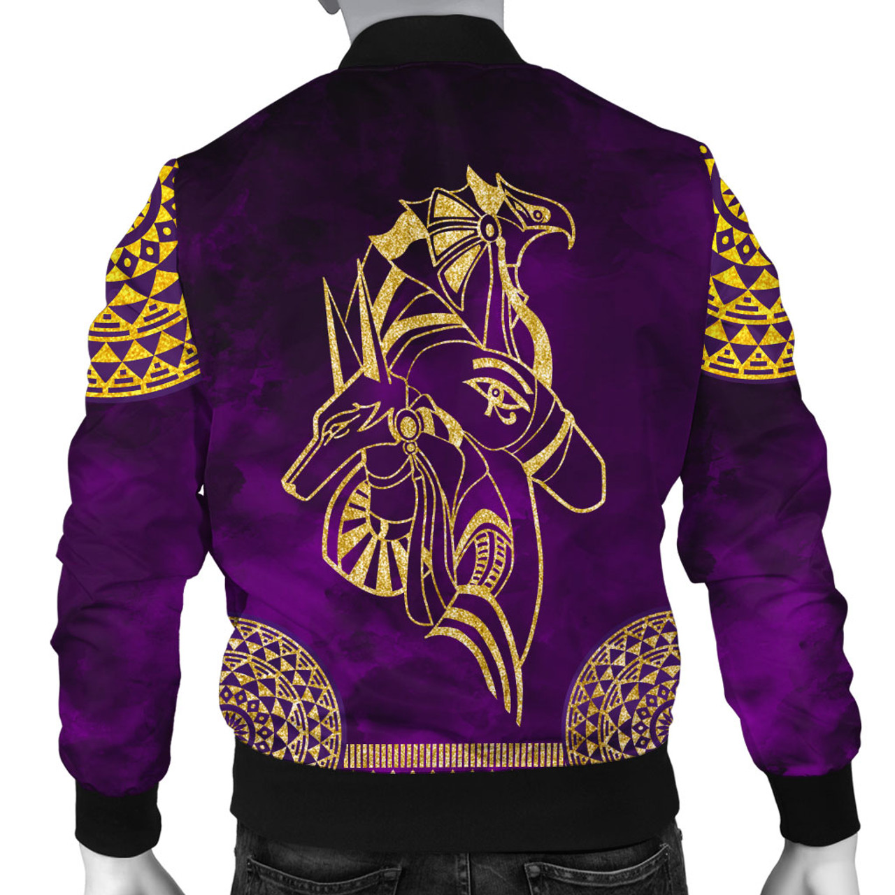 Egyptian Bomber Jacket Anubis And Horus