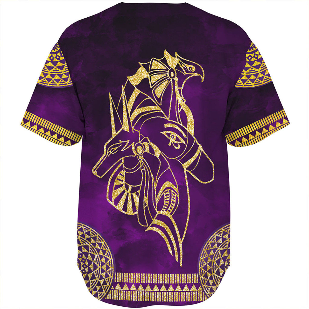 Egyptian Baseball Shirt Anubis And Horus