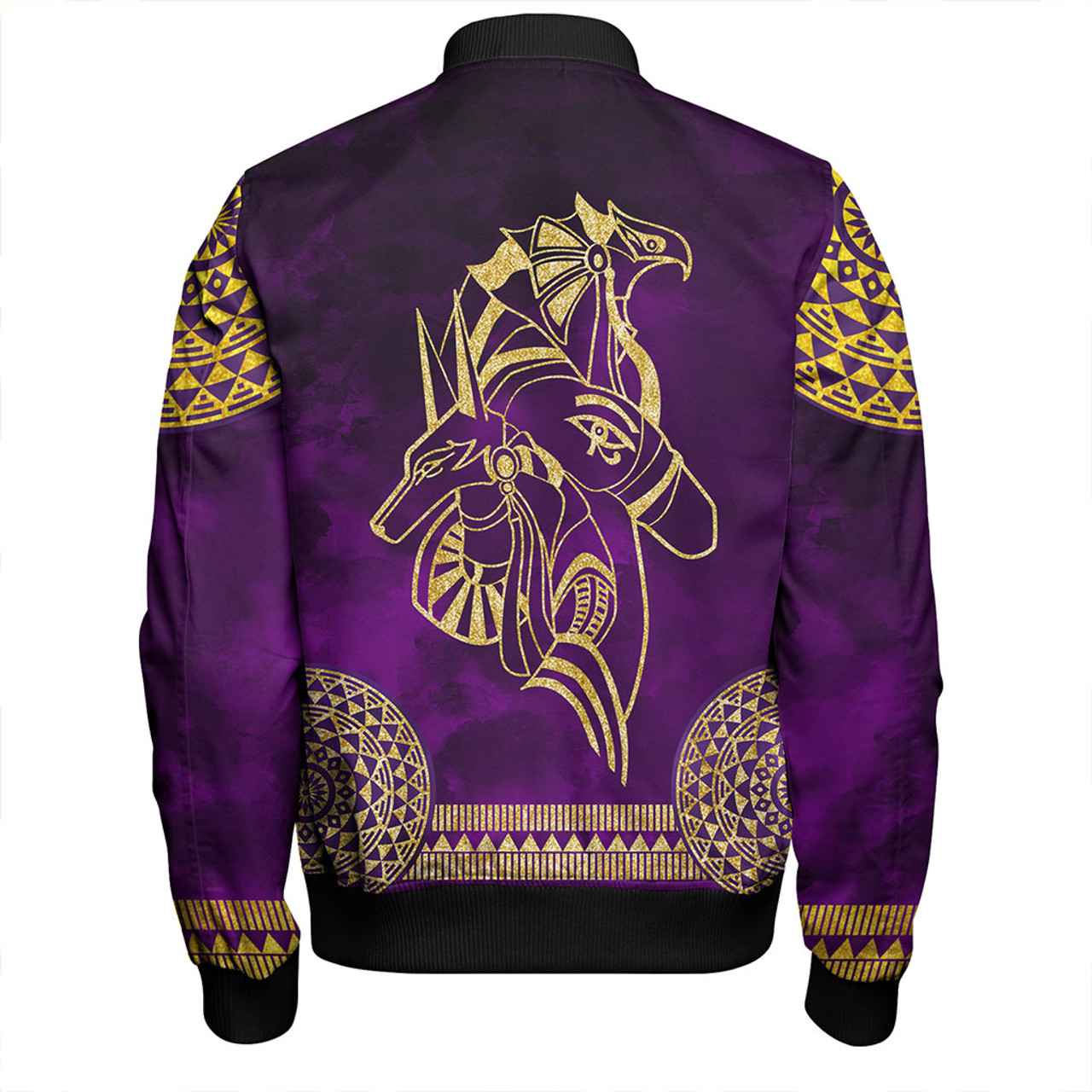 Egyptian Zipper Bomber Jackets Anubis And Horus