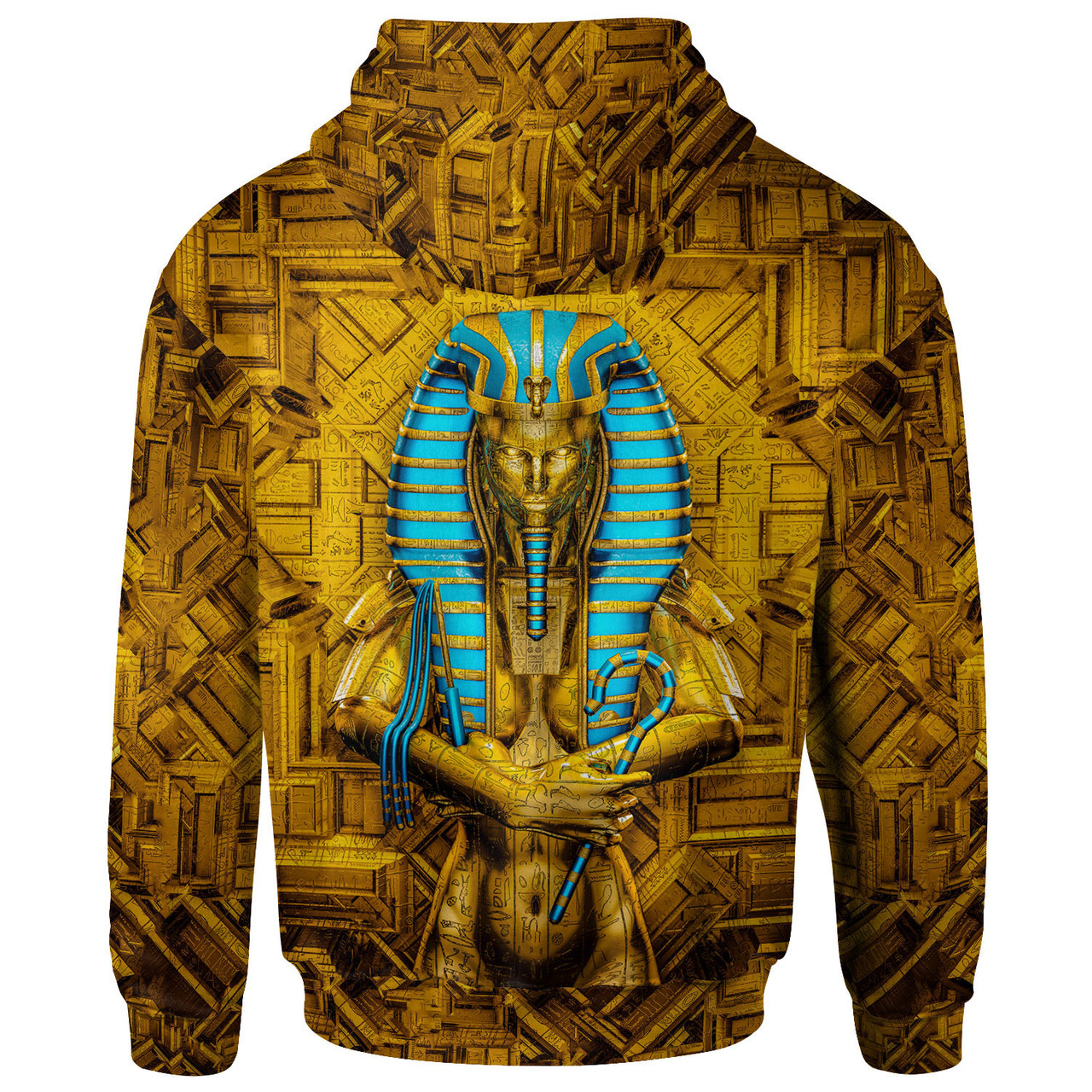 Egyptian Hoodie - Egyptian Pharaoh Inside Gold Hoodie