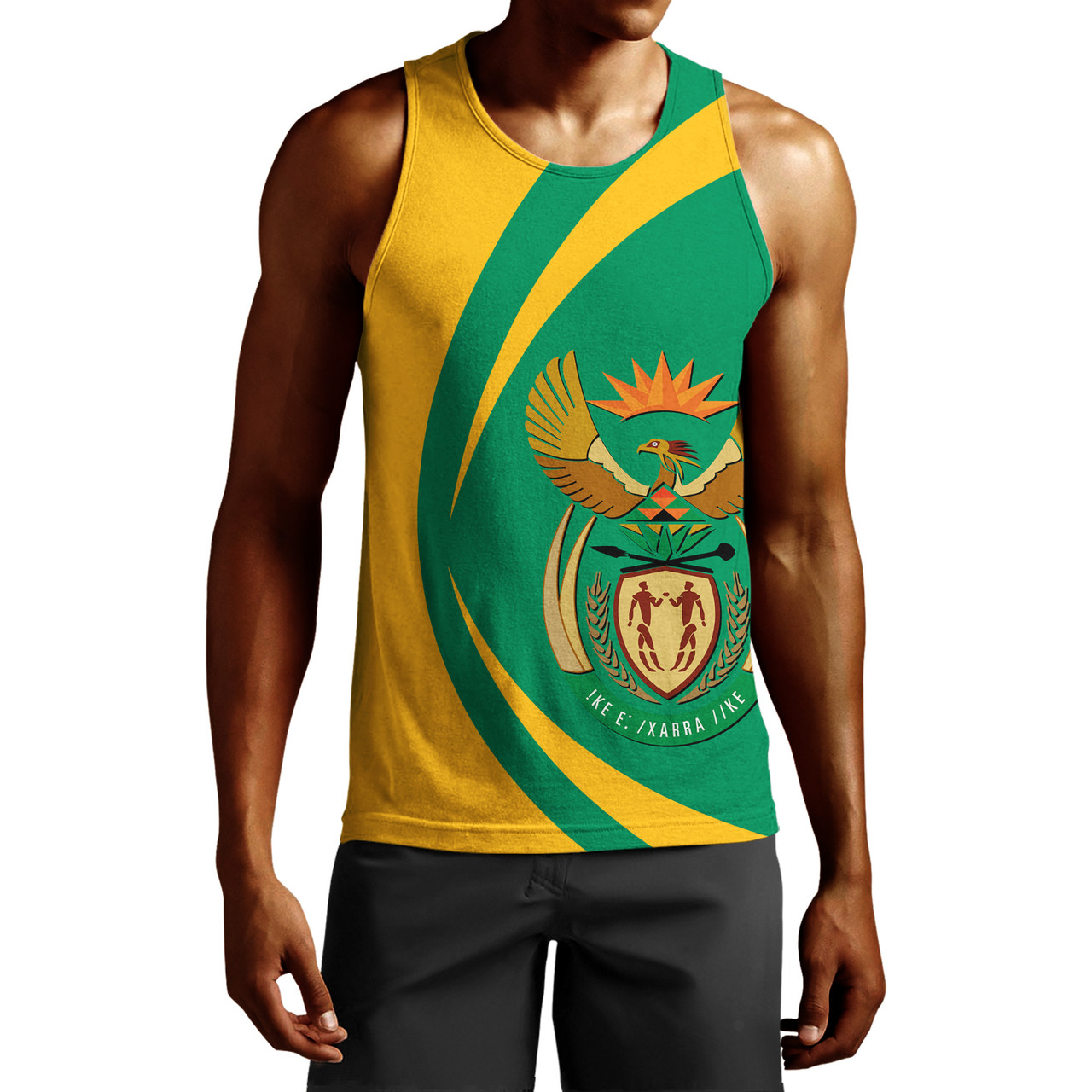 South Africa Tank Top Circle Style Ver.1