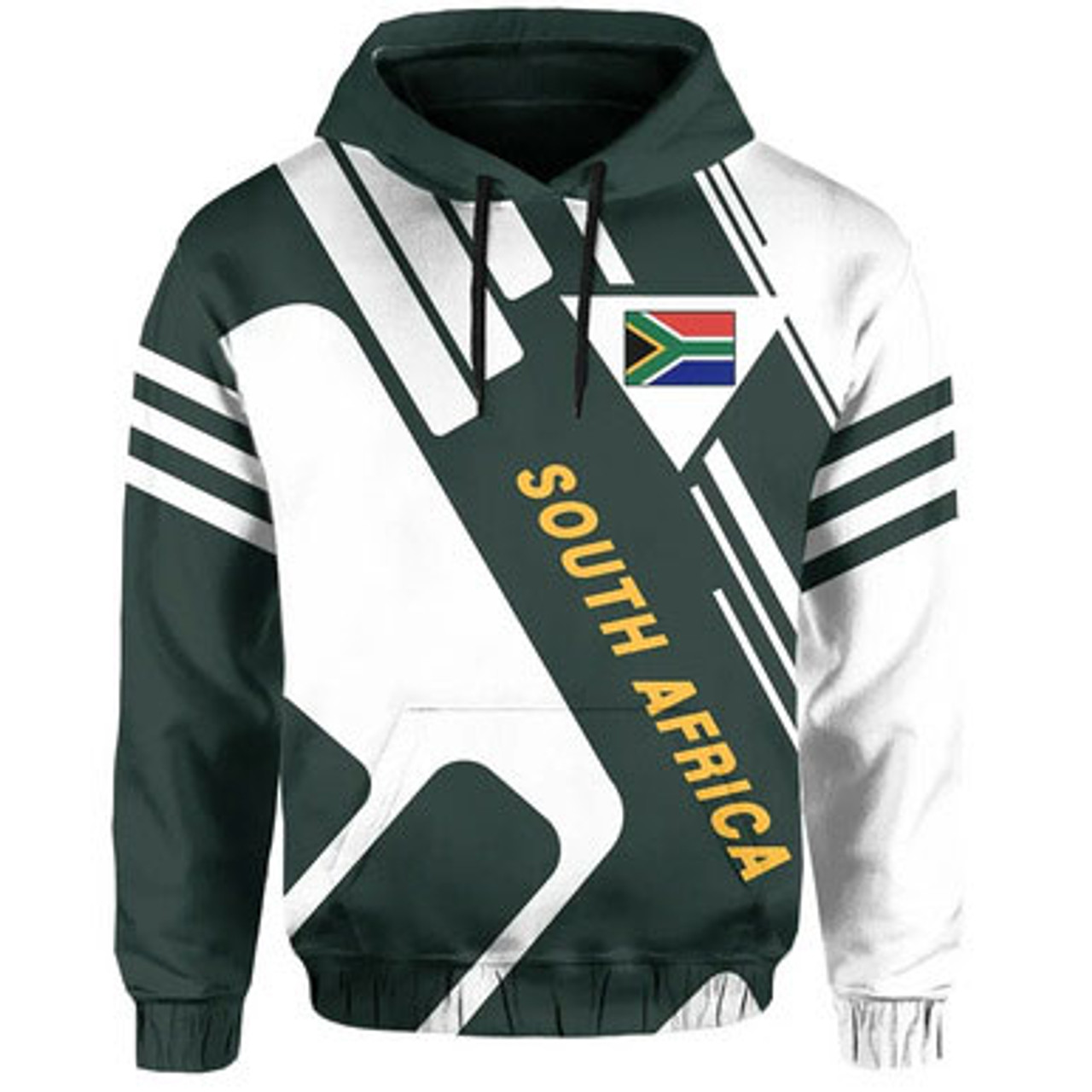 South Africa Hoodie - Africa Springbok KT Rolster Style Hoodie