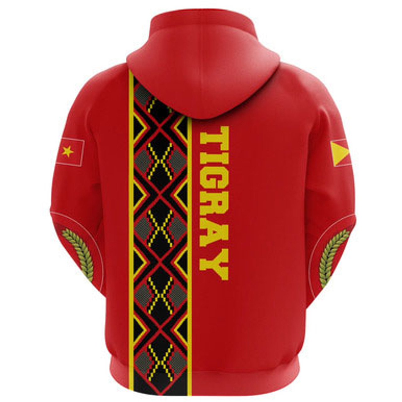 Tigray Hoodie - Africa Maps Africa Pattern Red Hoodie