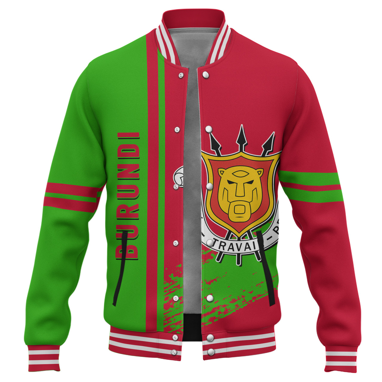 Burundi Baseball Jacket Quater Style