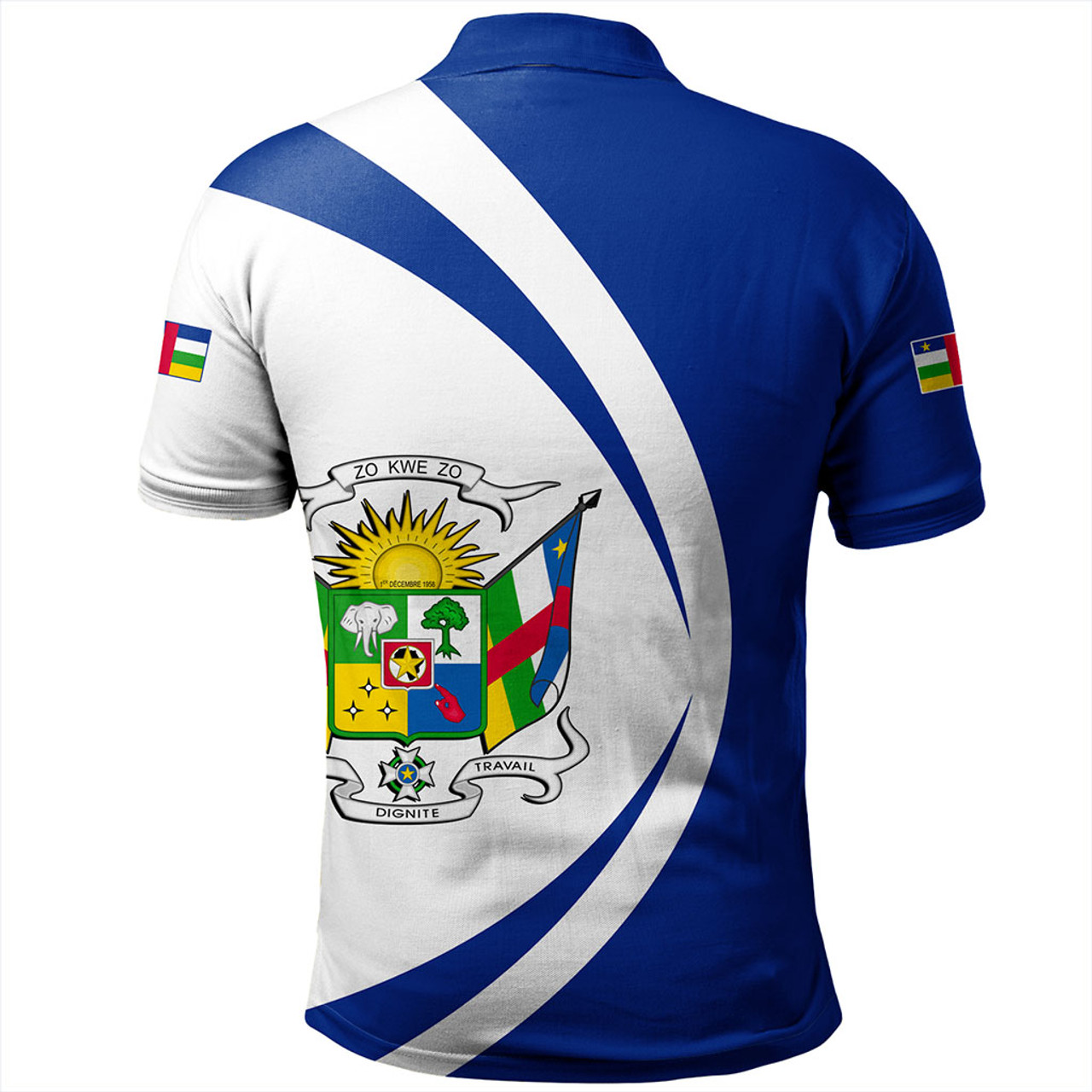 Central African Republic Polo Shirt Circle Style