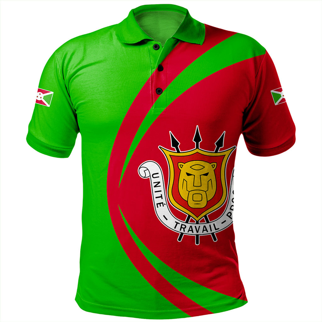 Burundi Polo Shirt Circle Style