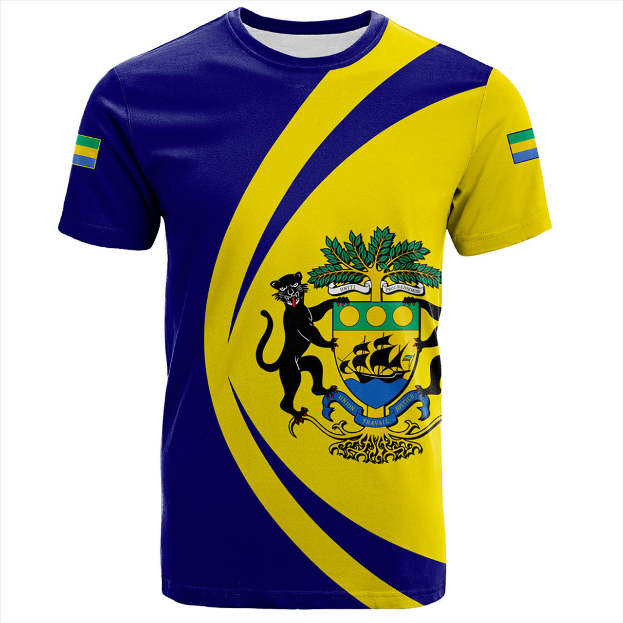 Gabon T-Shirt Circle Style