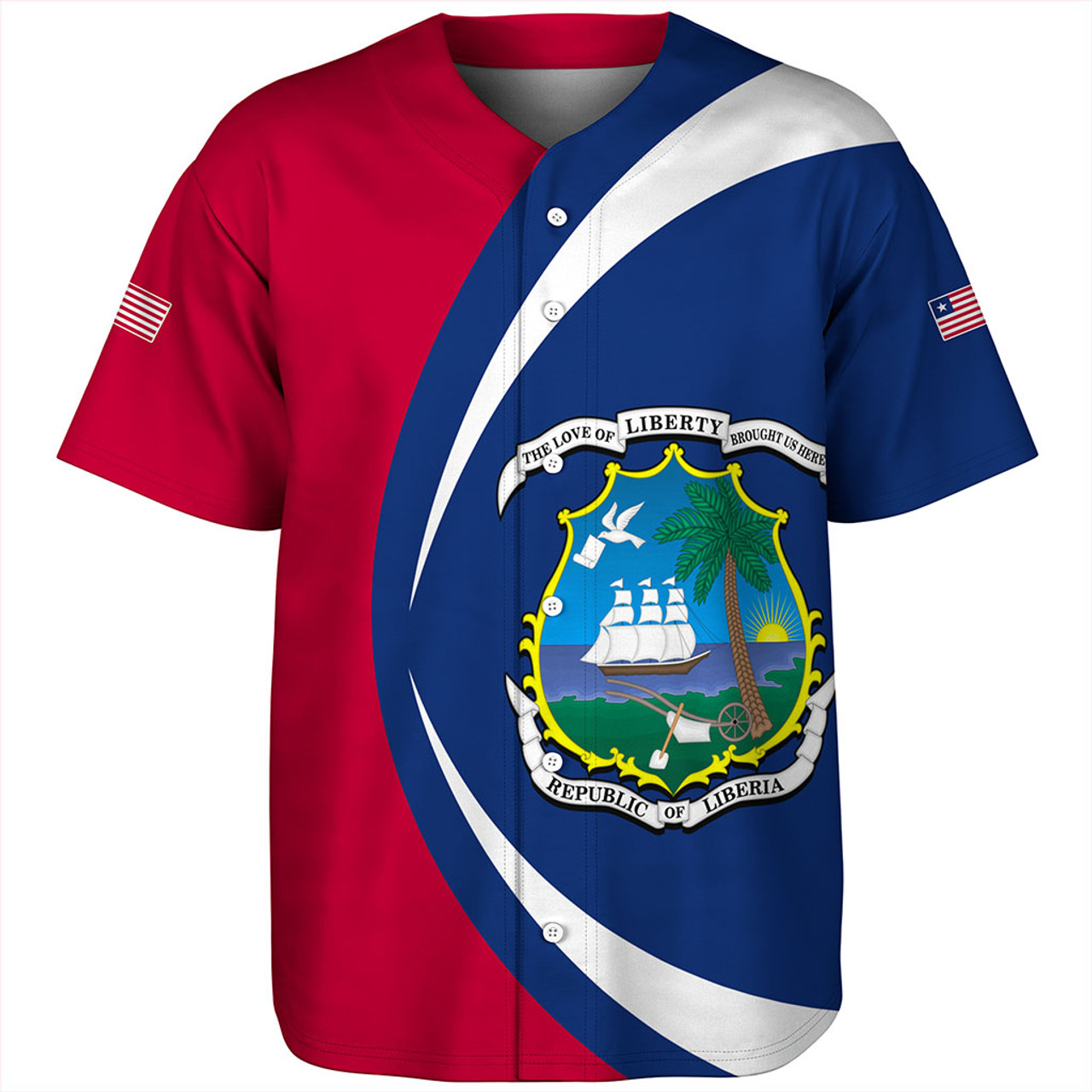 Liberia Baseball Shirt Circle Style