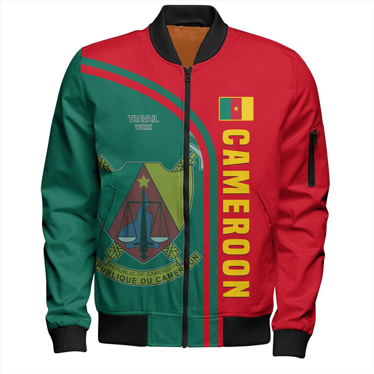 Cameroon Zipper Bomber Jacket In My Heart