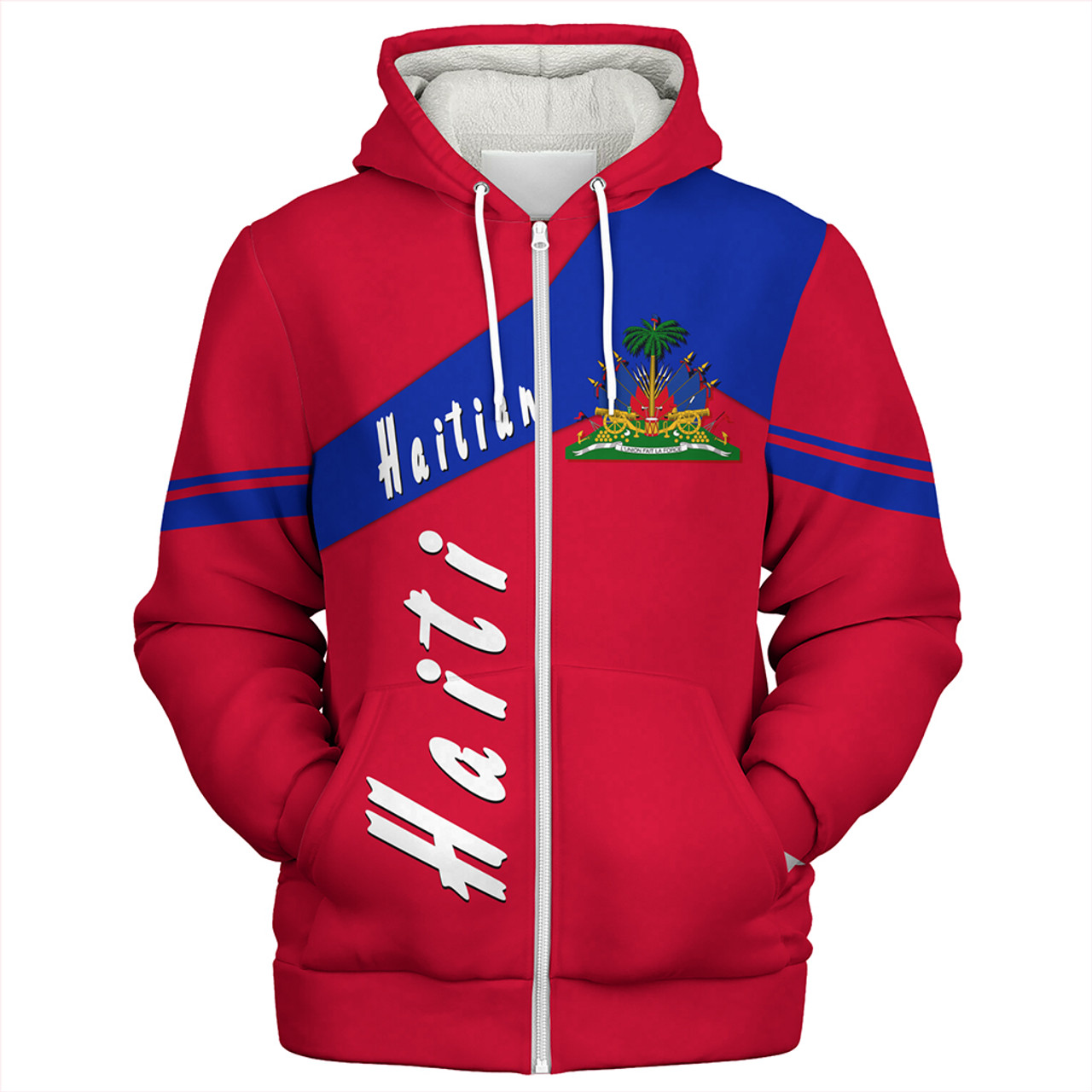 Haiti Sherpa Hoodie Half Concept