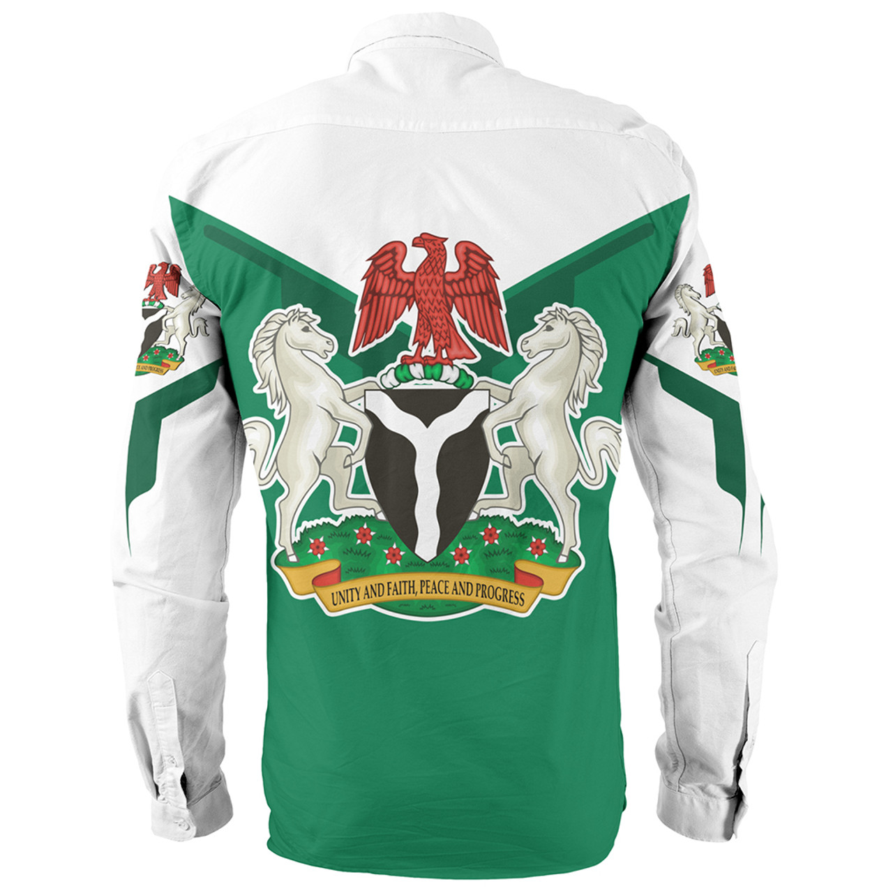 Nigeria Long Sleeve Shirt Arrow Style