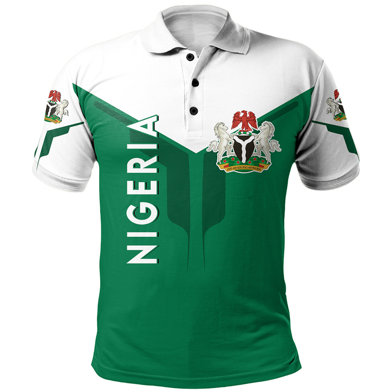 Nigeria Polo Shirt Arrow Style