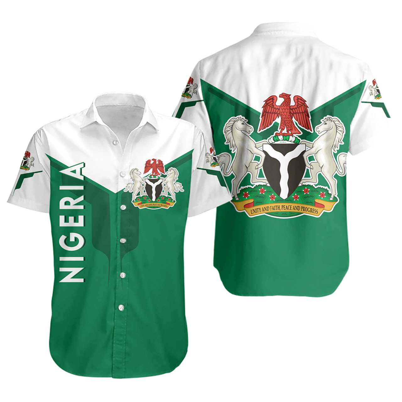 Nigeria Short Sleeve Shirt Arrow Style