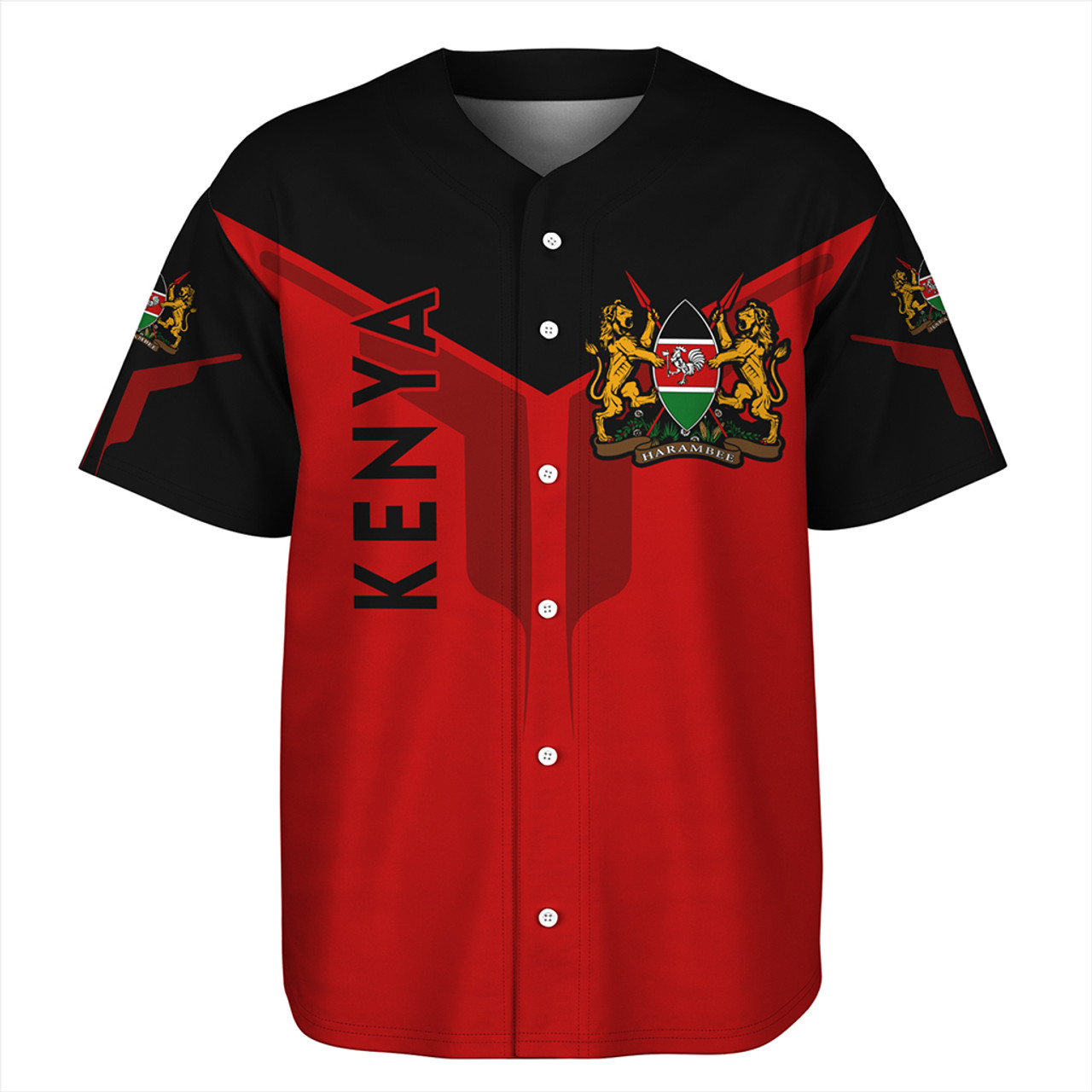 Kenya Baseball Shirt Arrow Style