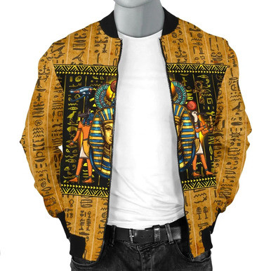 Egyptian Bomber Jacket African Patterns Mysteries Of Ancient Egypt