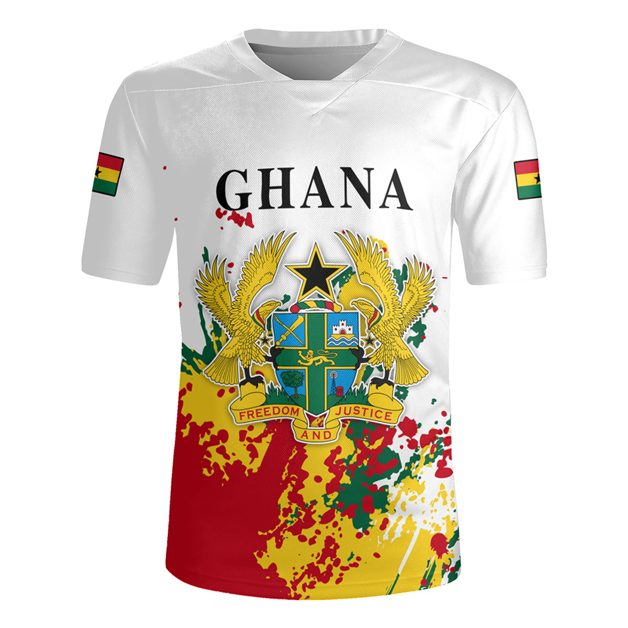 Ghana Rugby Jersey Spanit Style