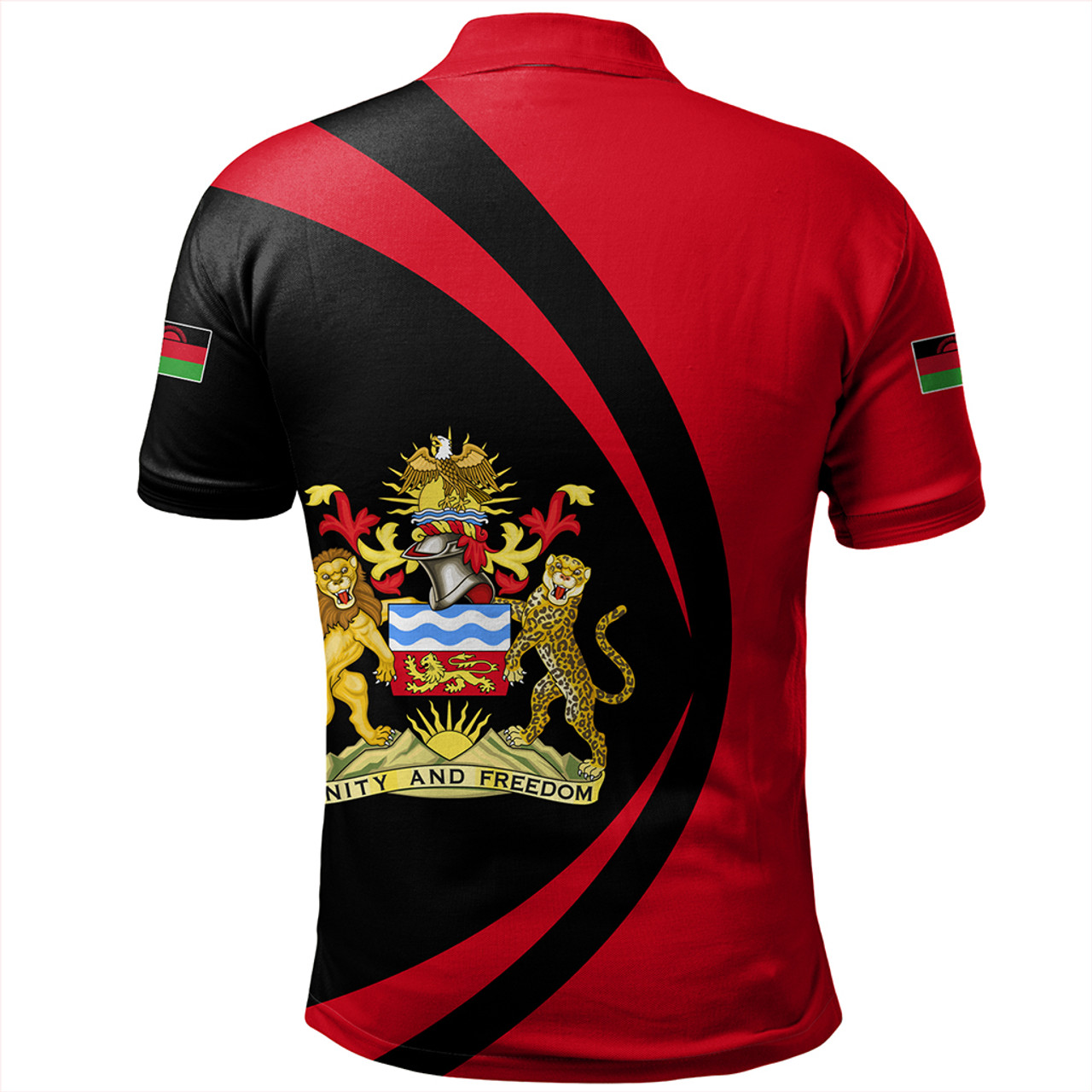 Malawi Polo Shirt Circle Style