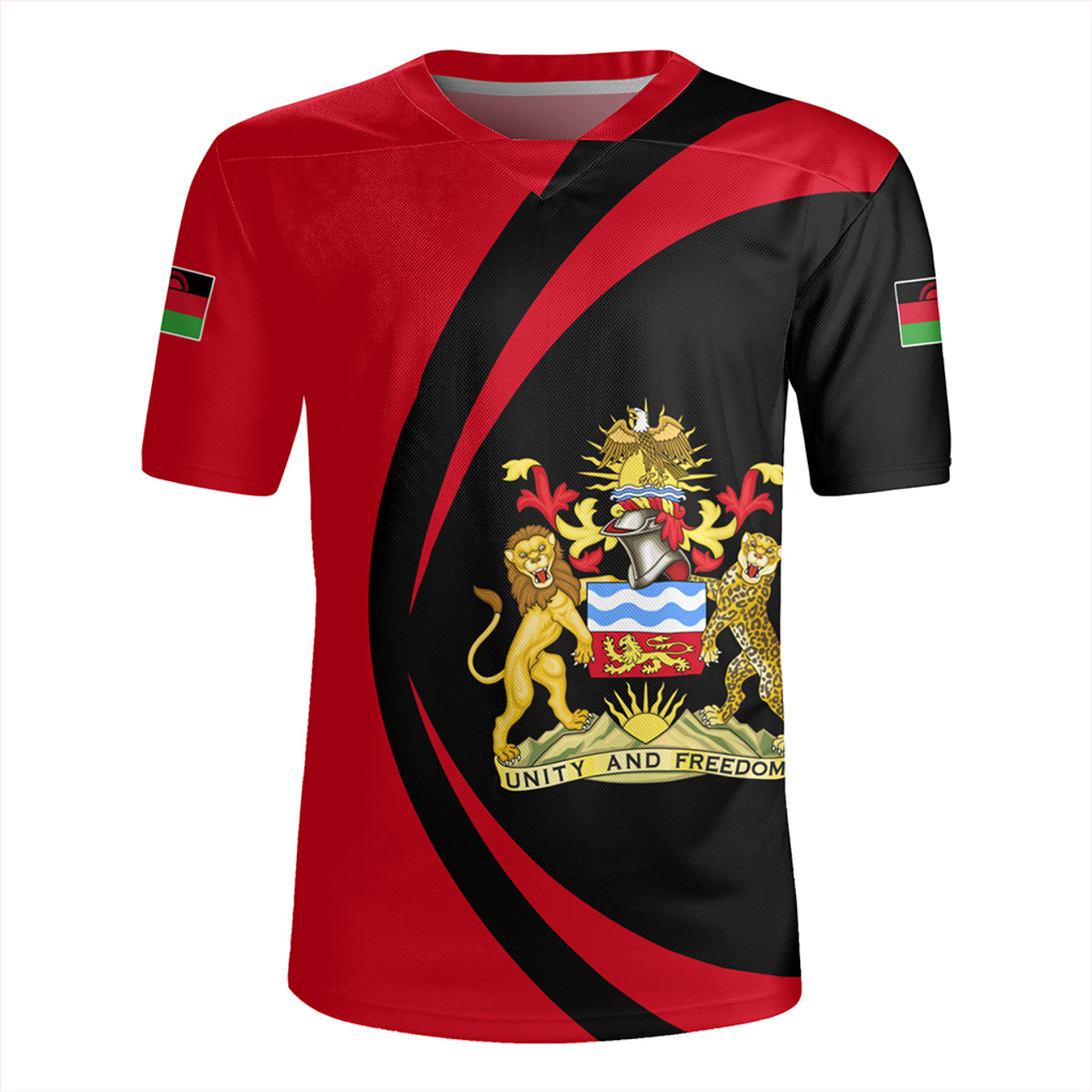 Malawi Rugby Jersey Circle Style