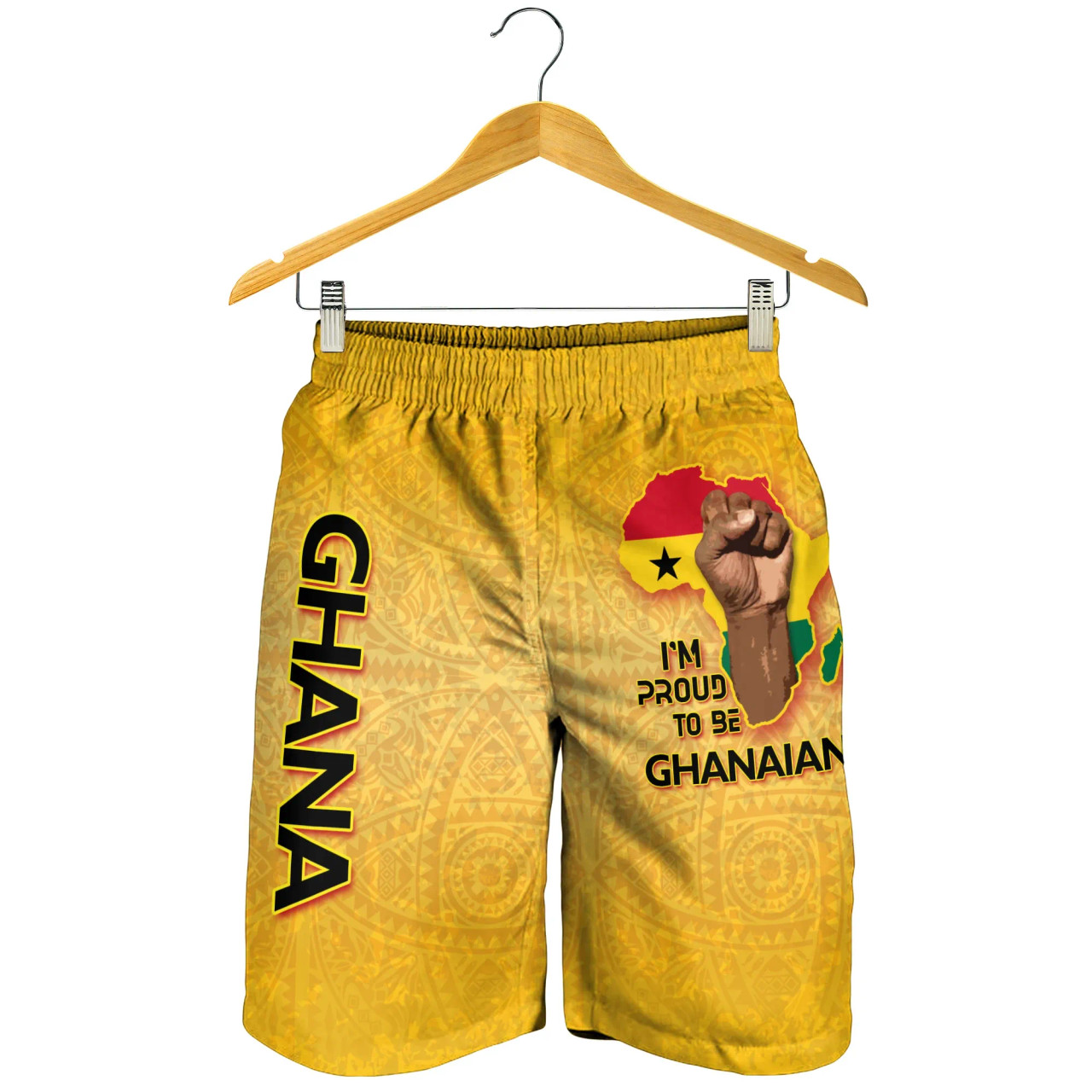 Ghana Men Short - African Patterns Ghana Africa Freedom Day Men Short