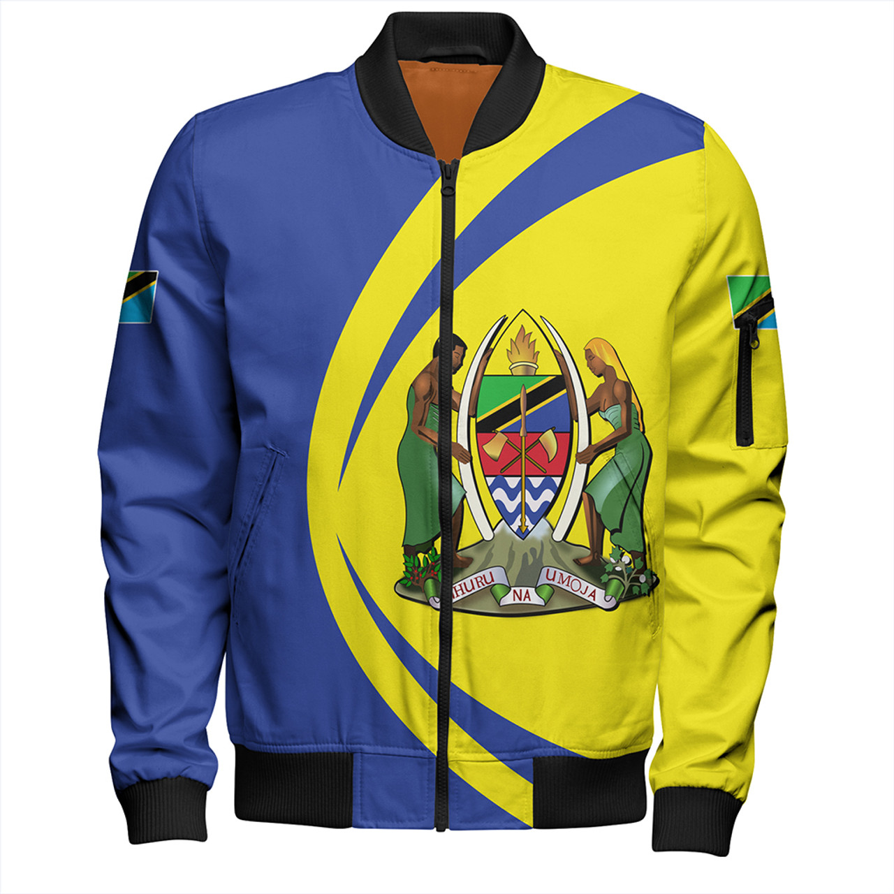 Tanzania Zipper Bomber Jacket Circle Style