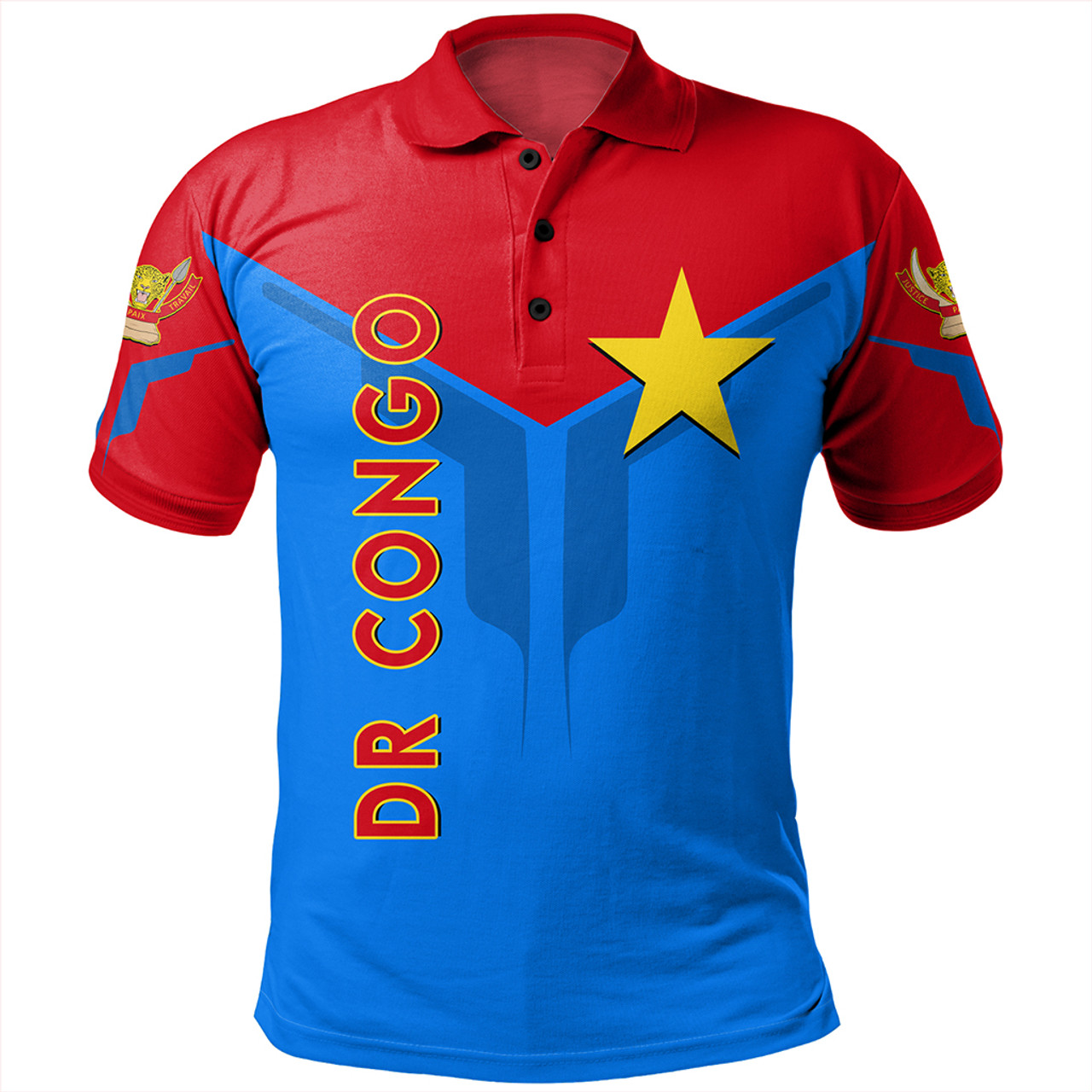 Democratic Republic Of The Congo Polo Shirt Arrow Style