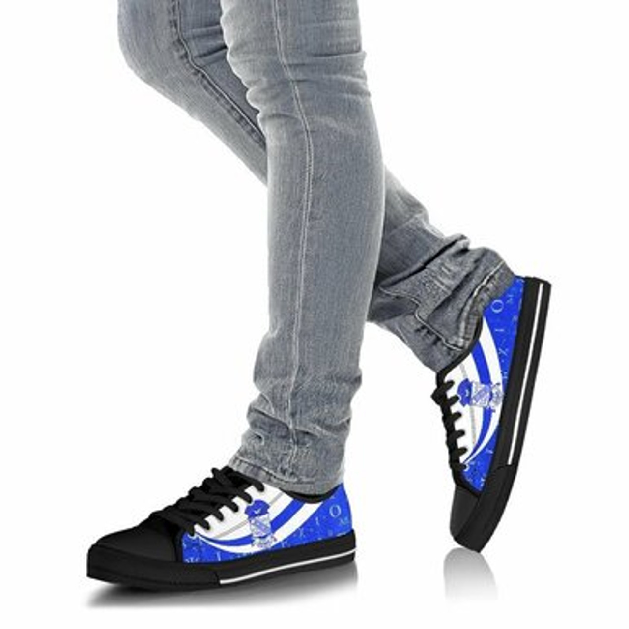 Phi Beta Sigma Low Top Shoes - Fraternity Greek Alphabet Symbols Low Top Shoes