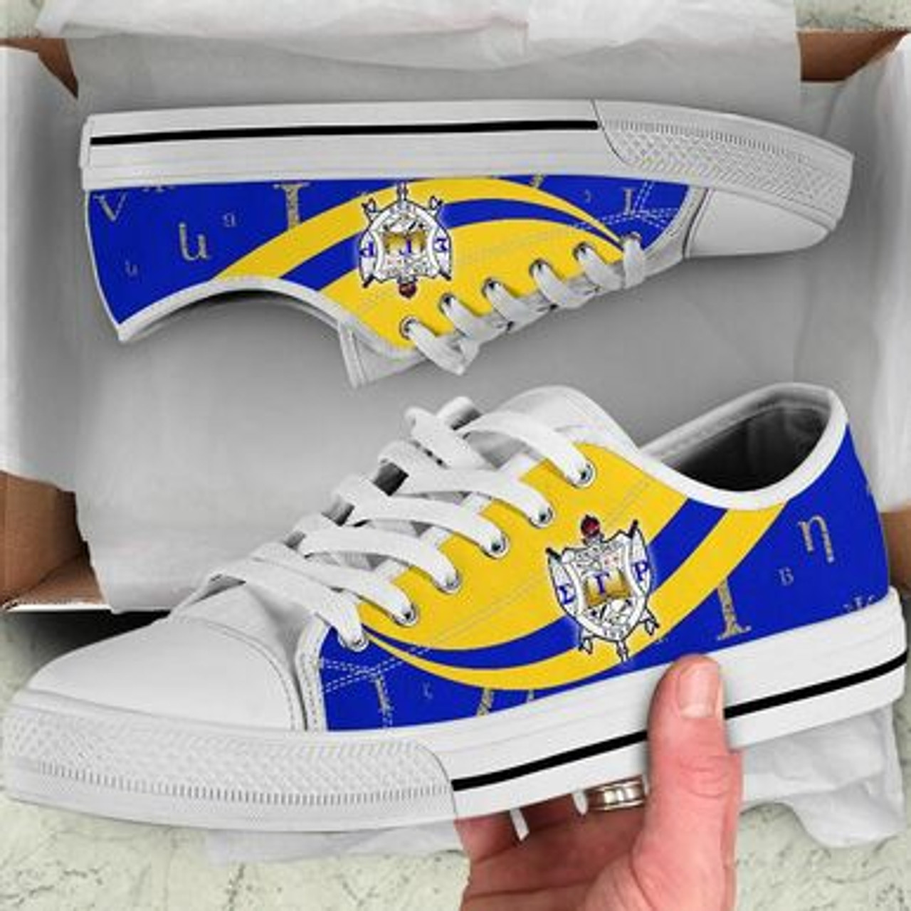 Sigma Gamma Rho Low Top Shoes - Sorority Greek Alphabet Symbols Low Top Shoes