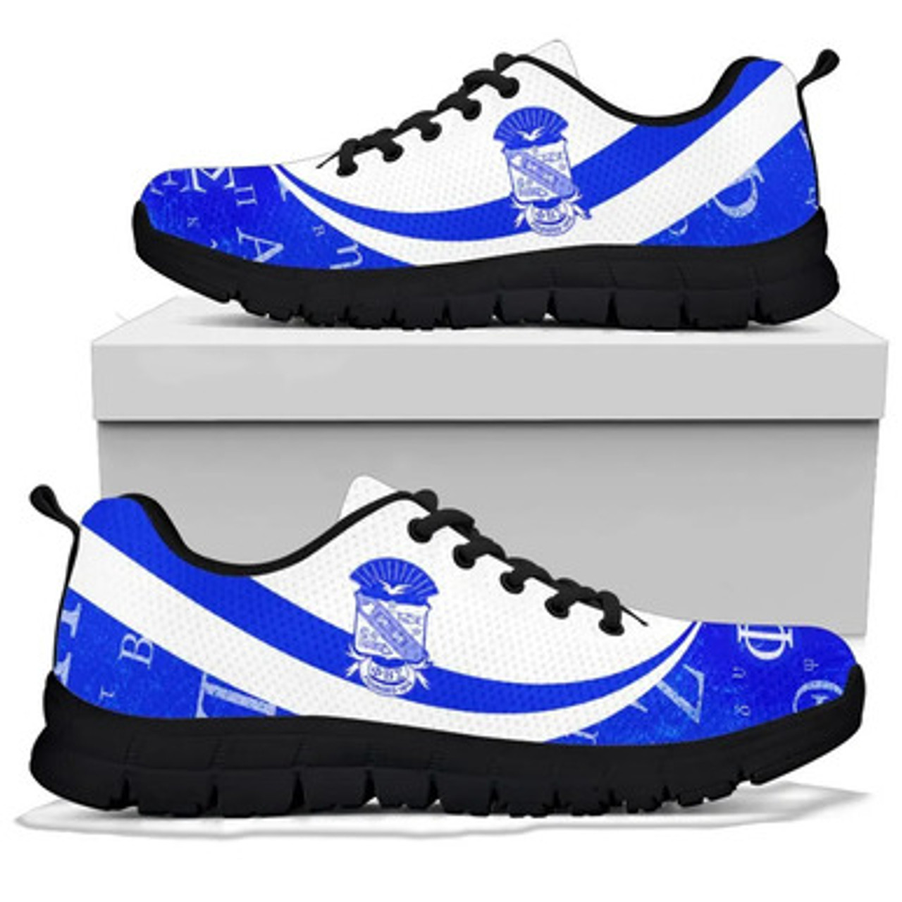 Phi Beta Sigma Sneakers - Fraternity Greek Alphabet Symbols Sneakers