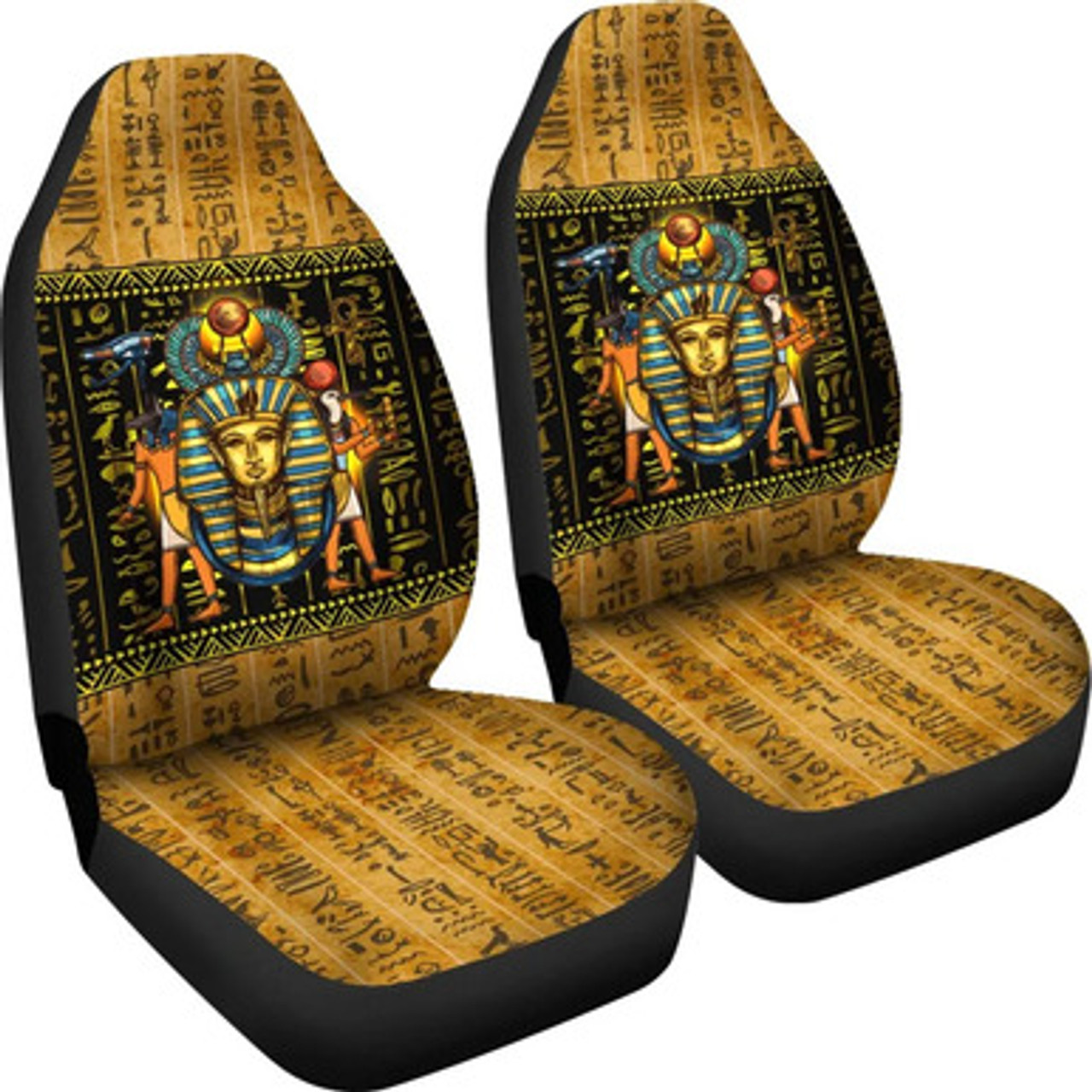 Egyptian Car Seat Cover - African Patterns Mysteries Of Ancient Egypt Car Seat Cover