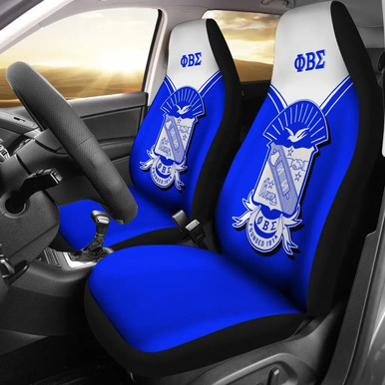 Phi Beta Sigma Car Seat Cover - Fraternity Pride Version Car Seat Cover