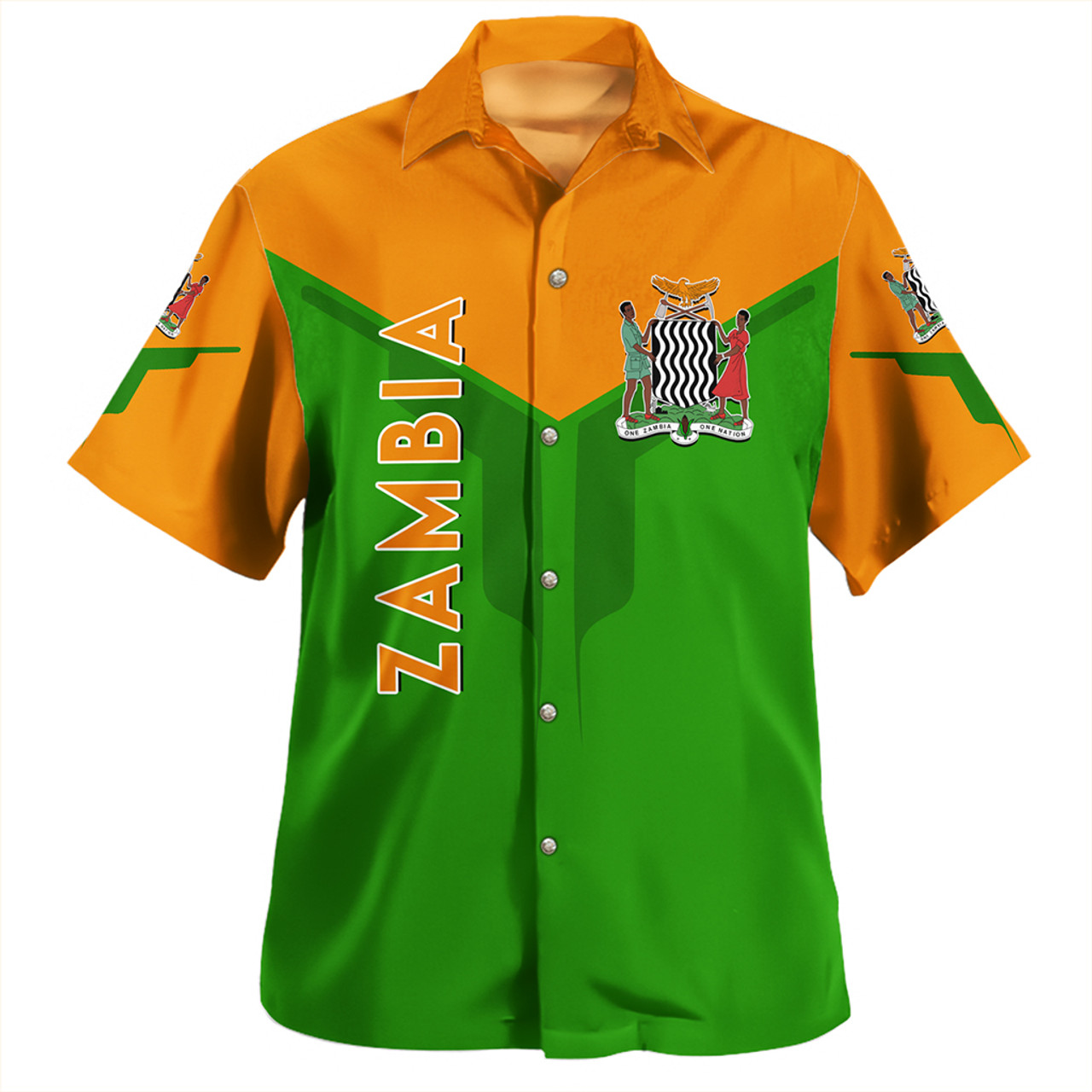 Zambia Hawaiian Shirt Arrow Style