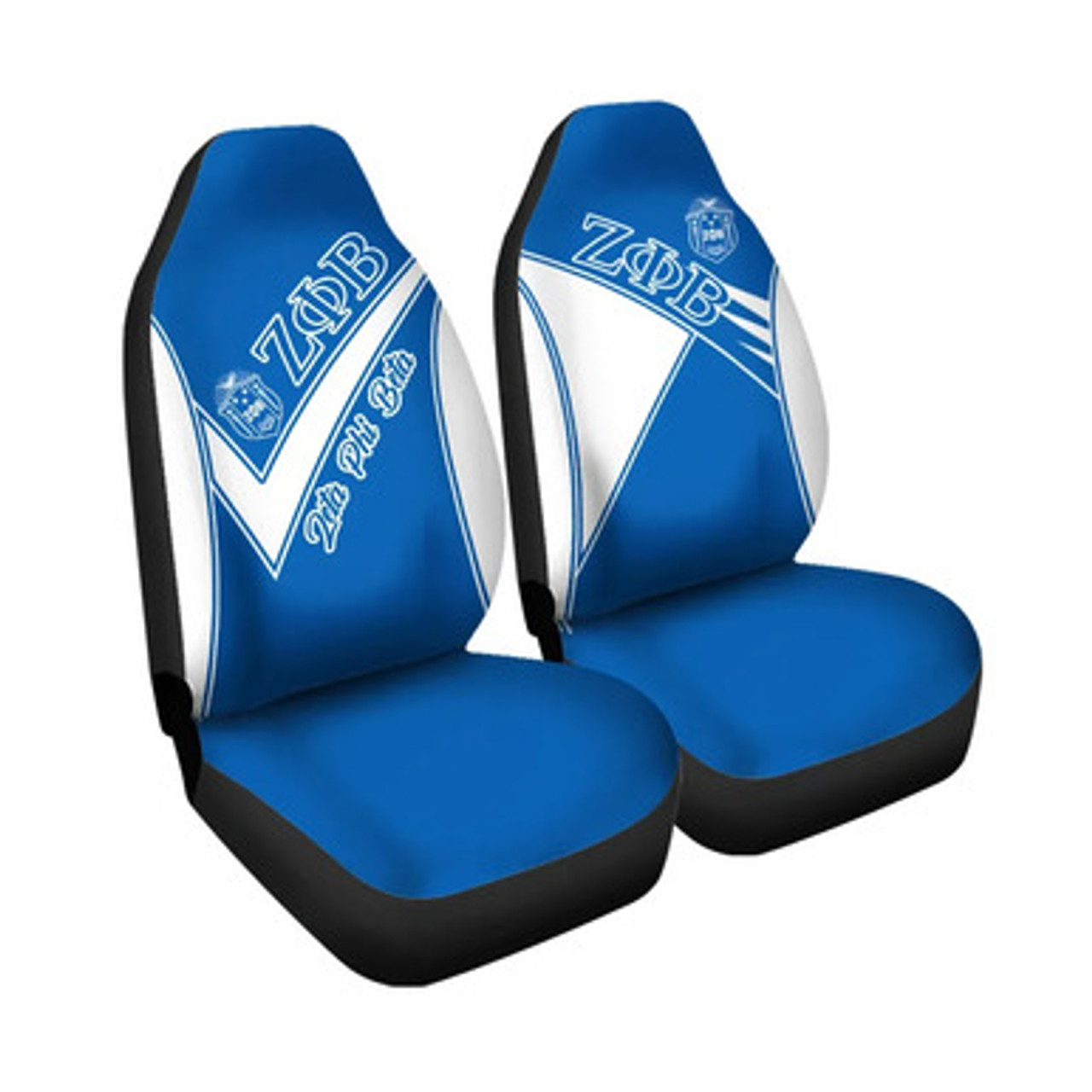 Zeta Phi Beta Car Seat Cover - Sorority Spirit Version Car Seat Cover